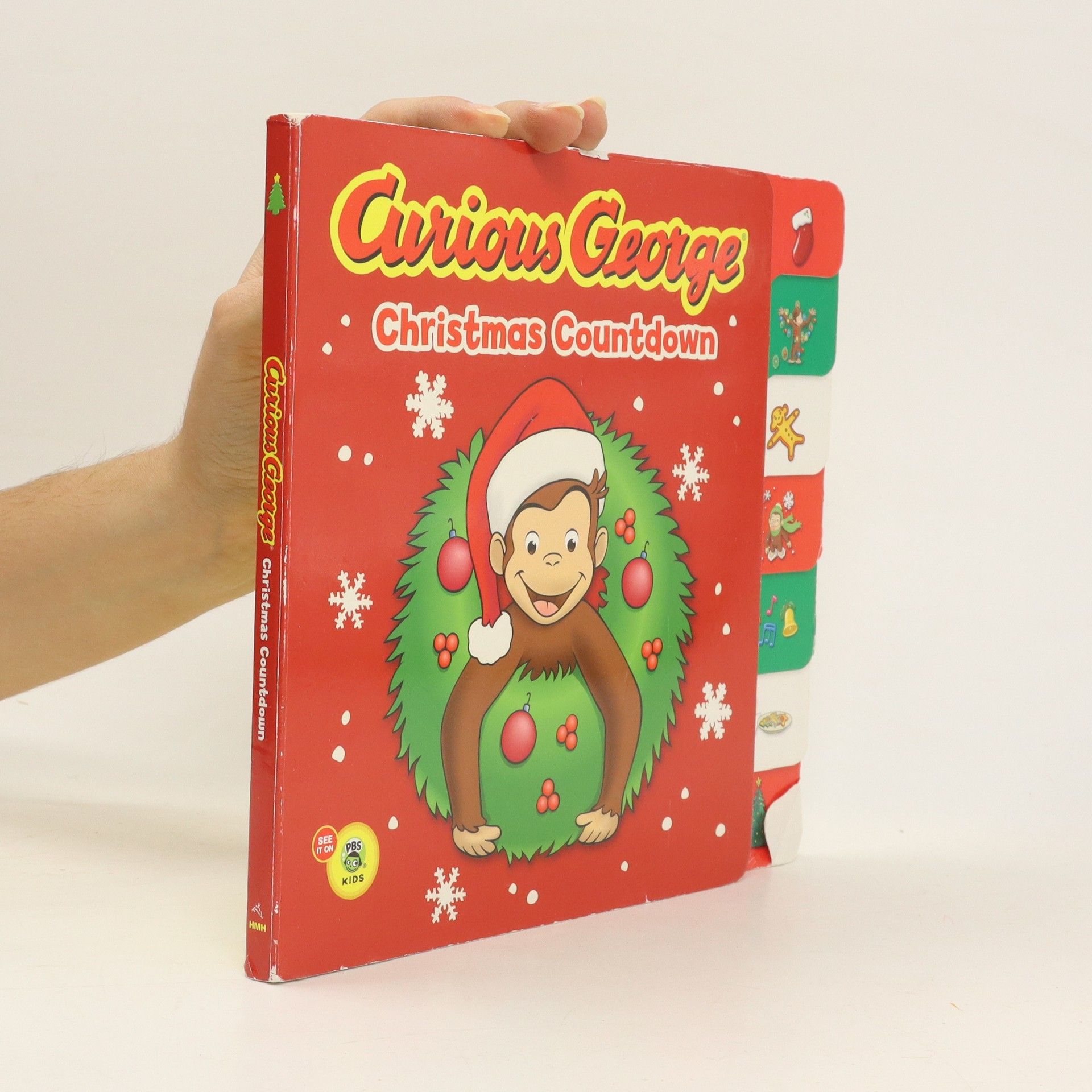H. A. Rey Curious George Christmas Countdown Tabbed Board Book (Cgtv)