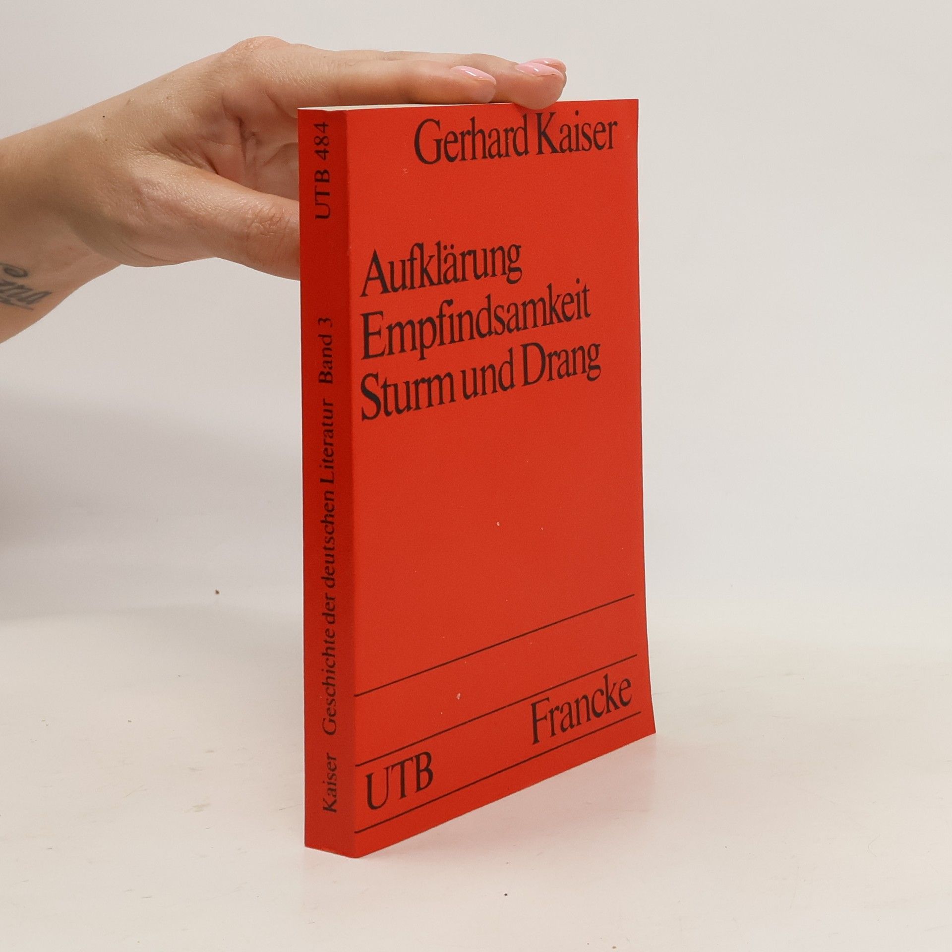 Gerhard Kaiser Geschichte der deutschen Literatur 3