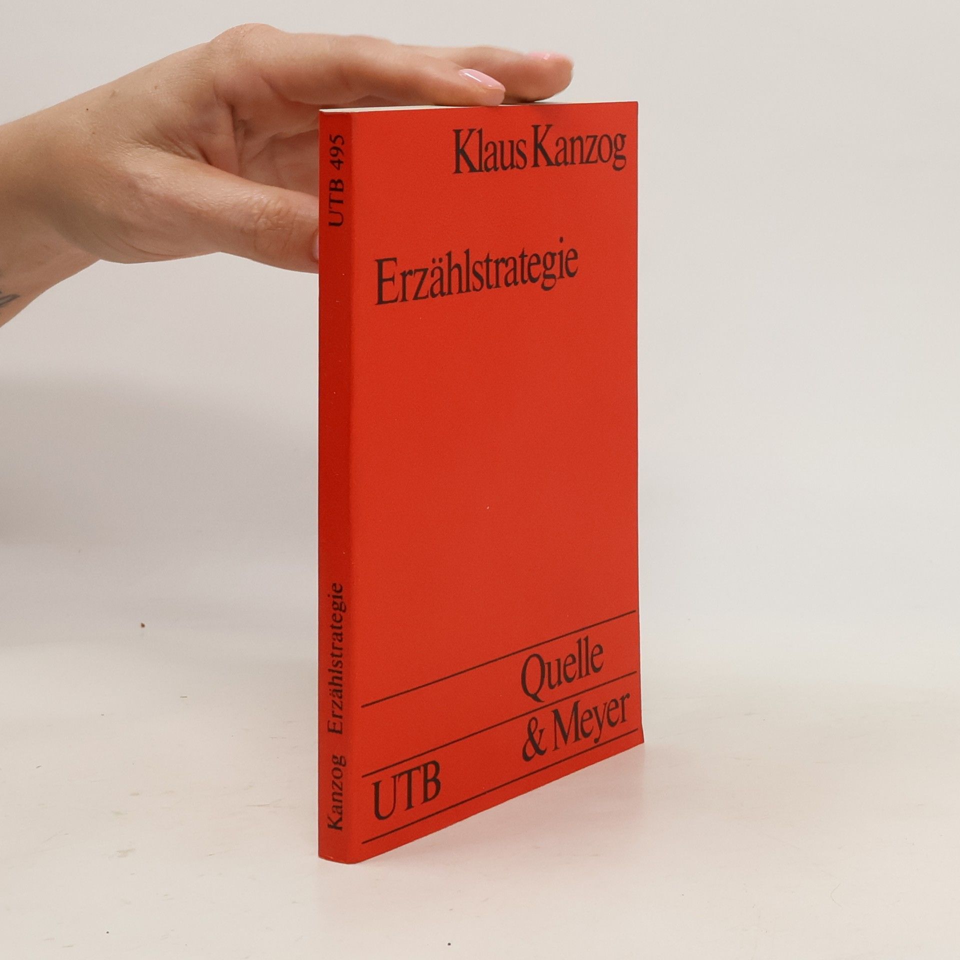 Klaus Kanzog Erzählstrategie