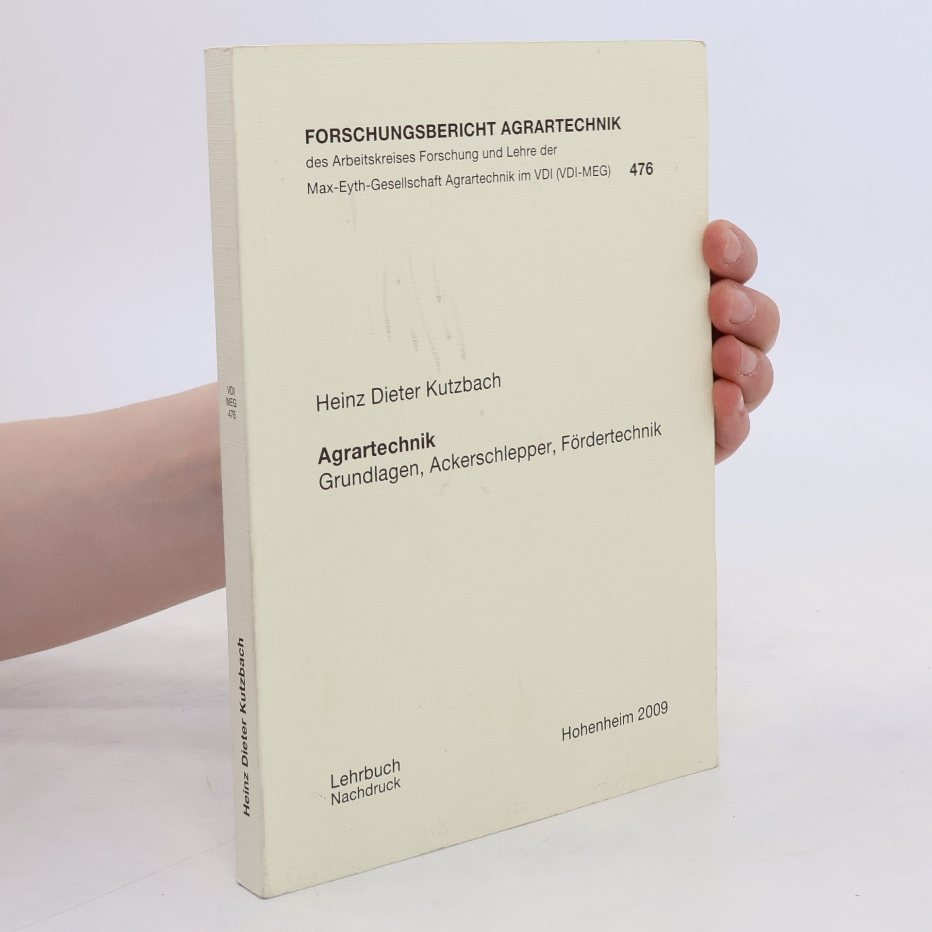 Heinz Dieter Kutzbach Forschungsbericht Agrartechnik 476. Agrartechnik