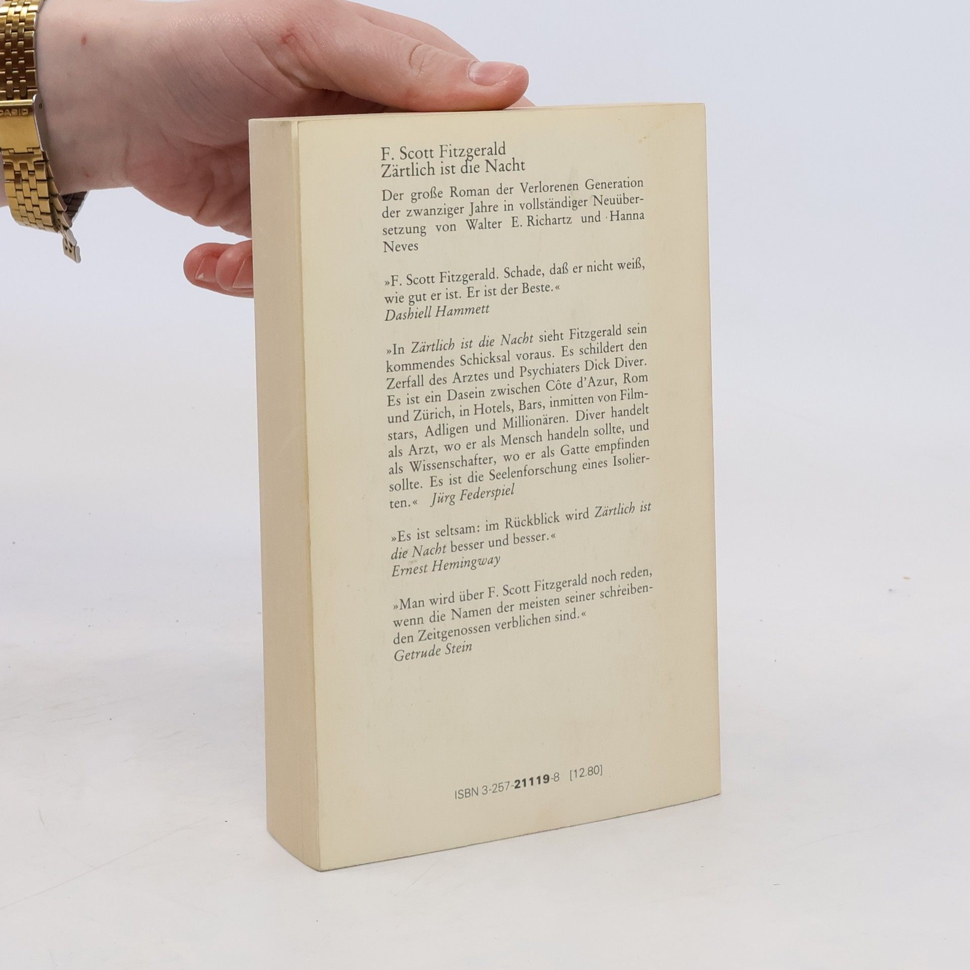 Francis Scott Fitzgerald Zärtlich ist die Nacht