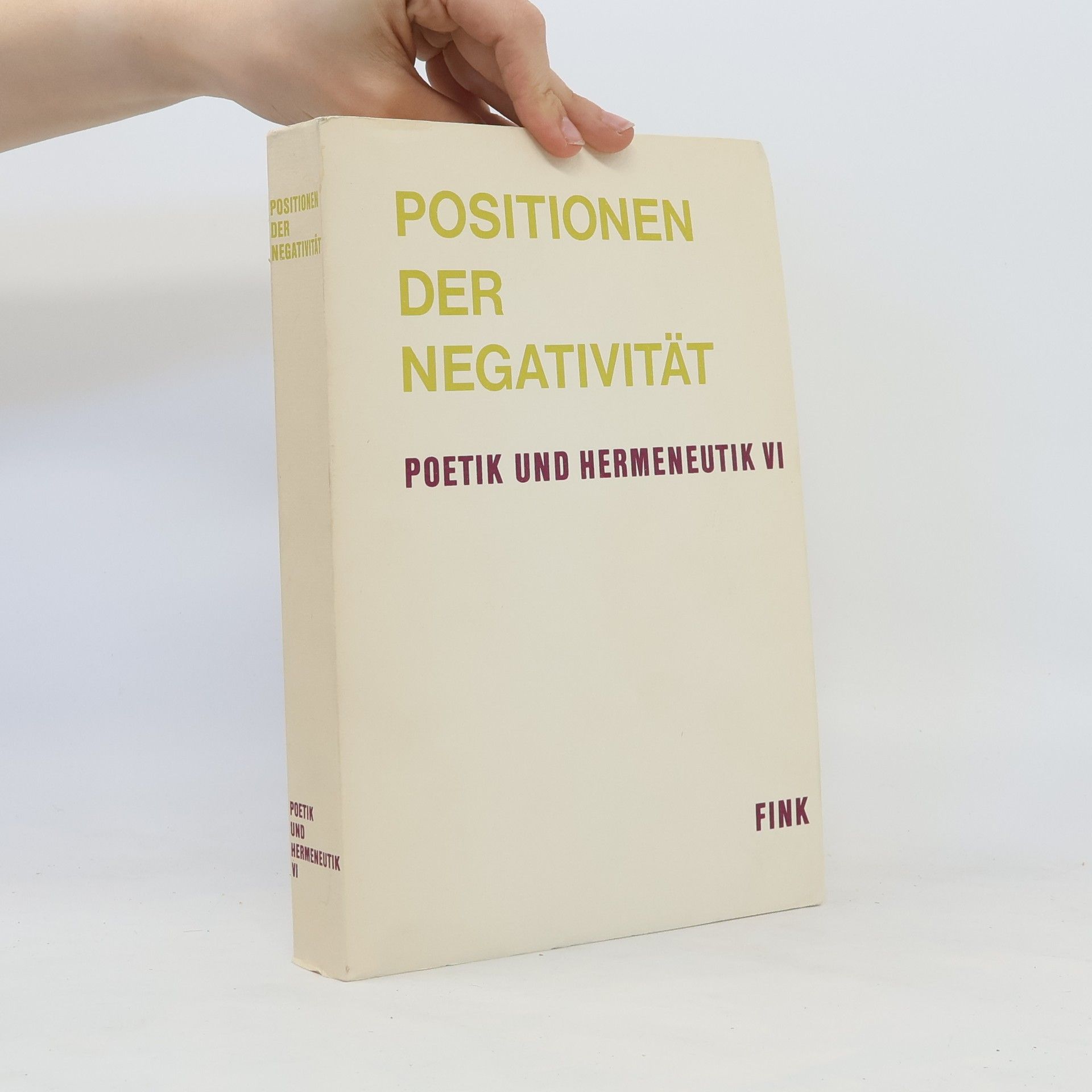 Harald Weinrich Positionen der Negativität