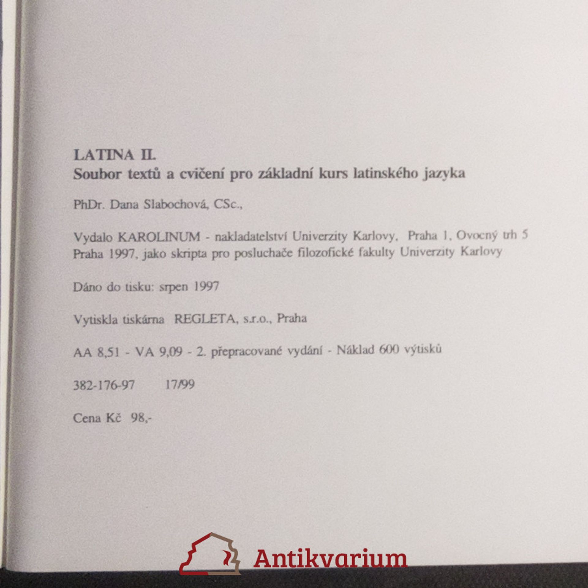Dana Slabochová Latina II