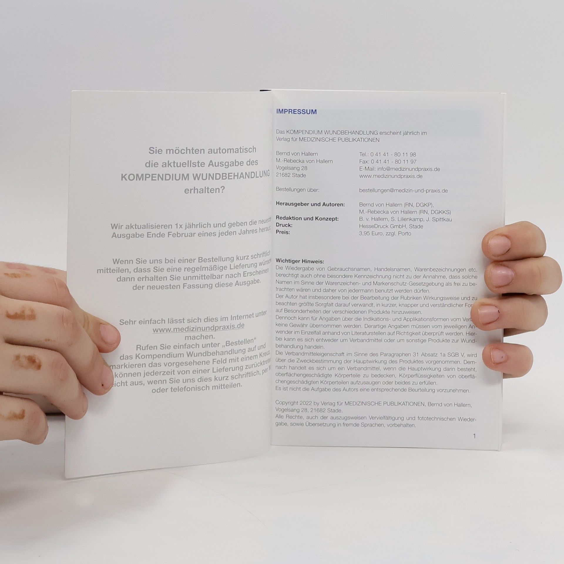 Bernd von Hallern Kompendium Wundbehandlung
