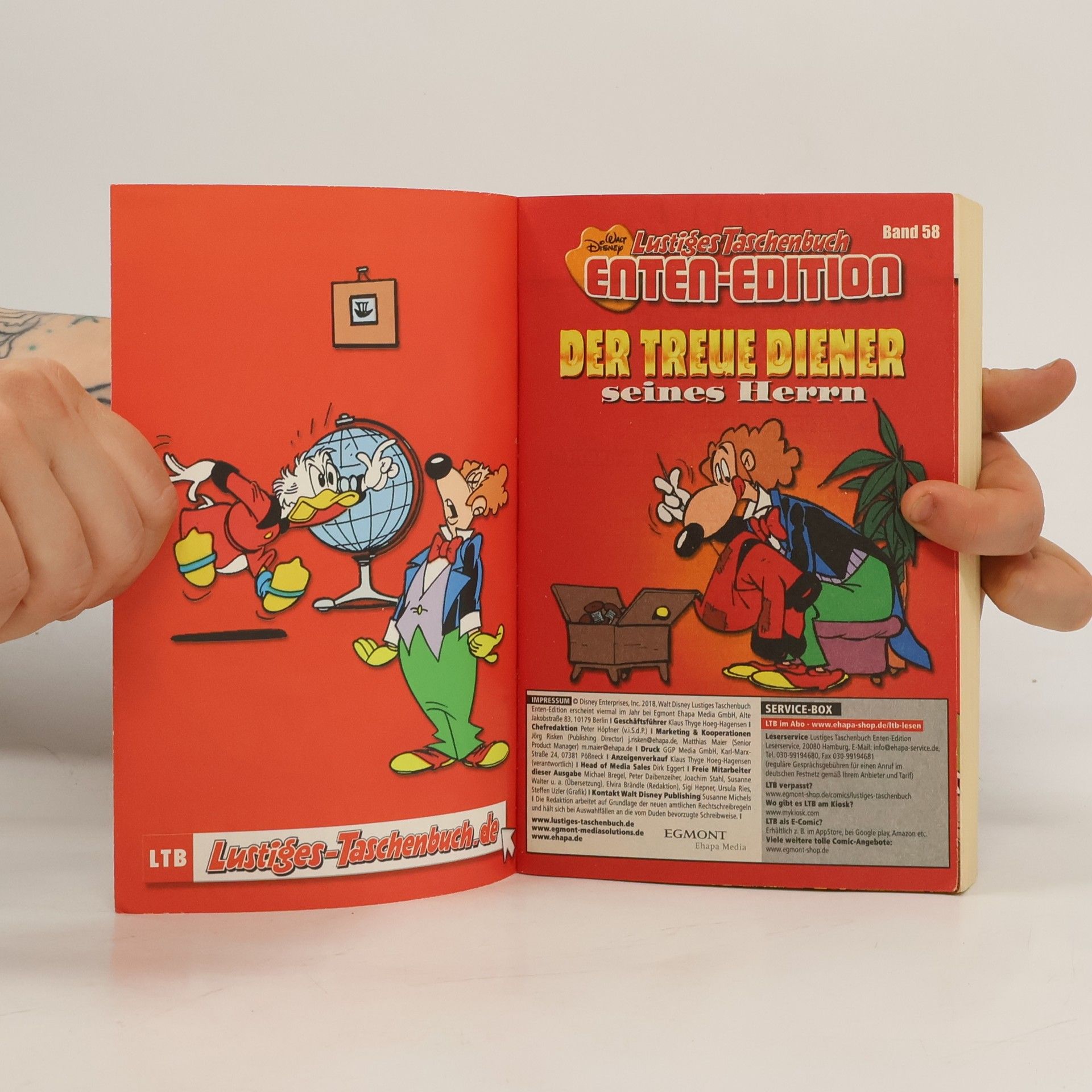 Walt Disney Lustiges Taschenbuch 58. Der treue Diener seines Herr