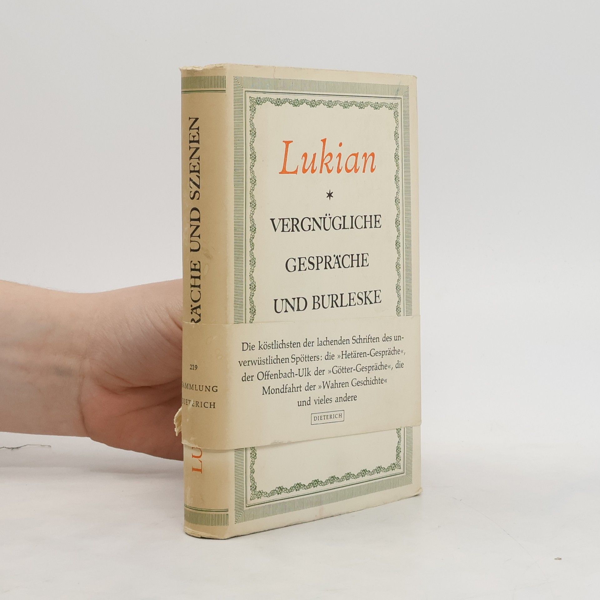 Lucian of Samosata Vergnügliche Gespräche und burleske Szenen