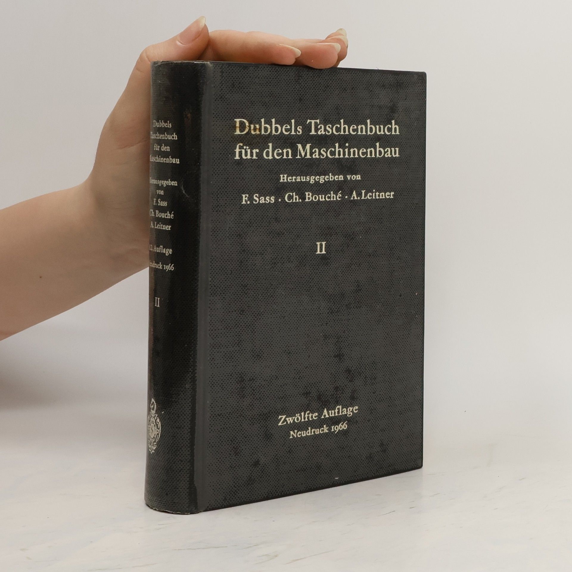 F. Sass Dubbels Taschenbuch für den Maschinenbau II.