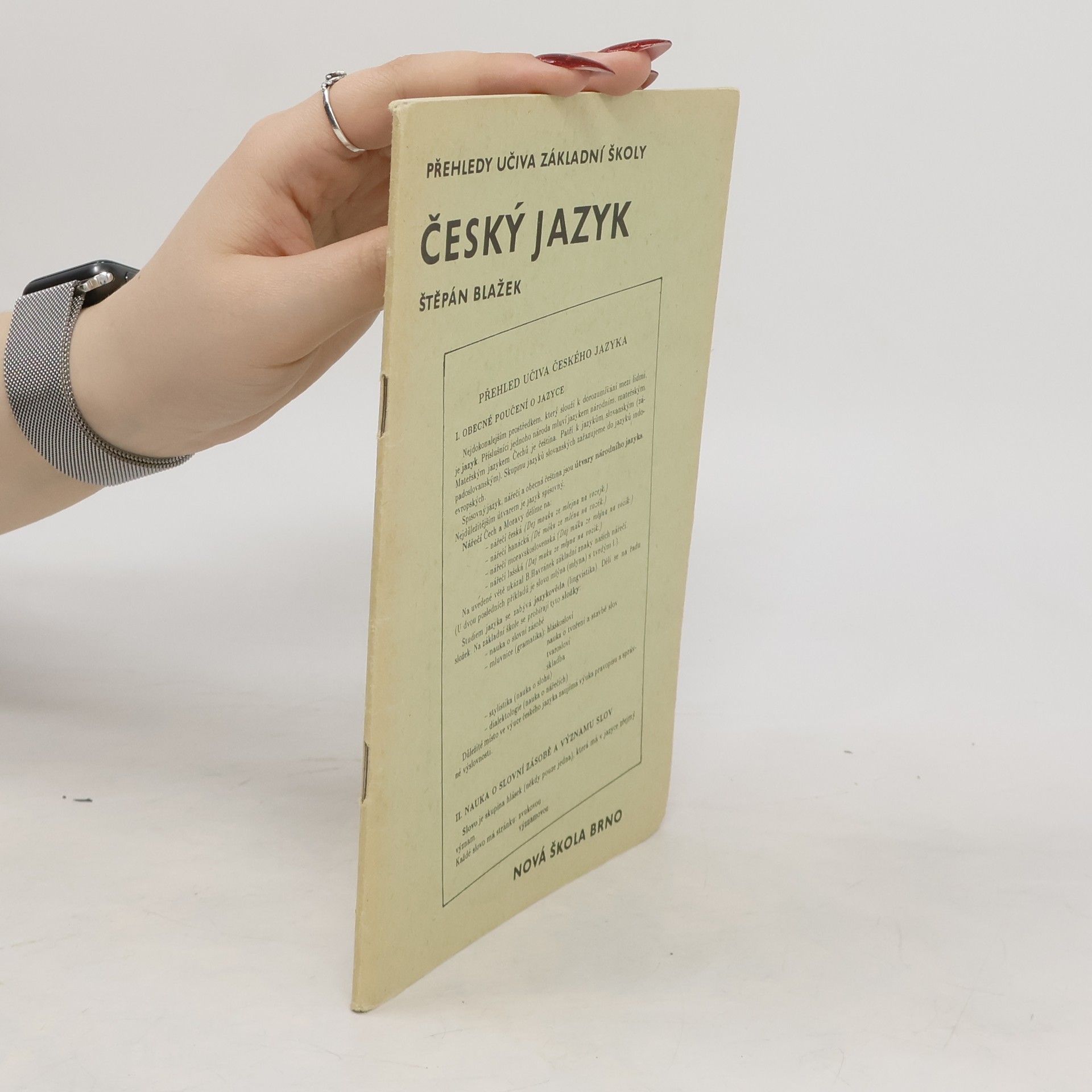 Štěpán Blažek Český jazyk : Přehledy učiva základní školy