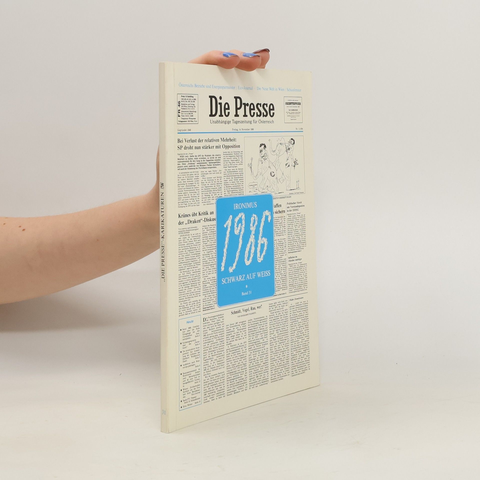 Gustav Peichl Ironimus. Die Presse 1986