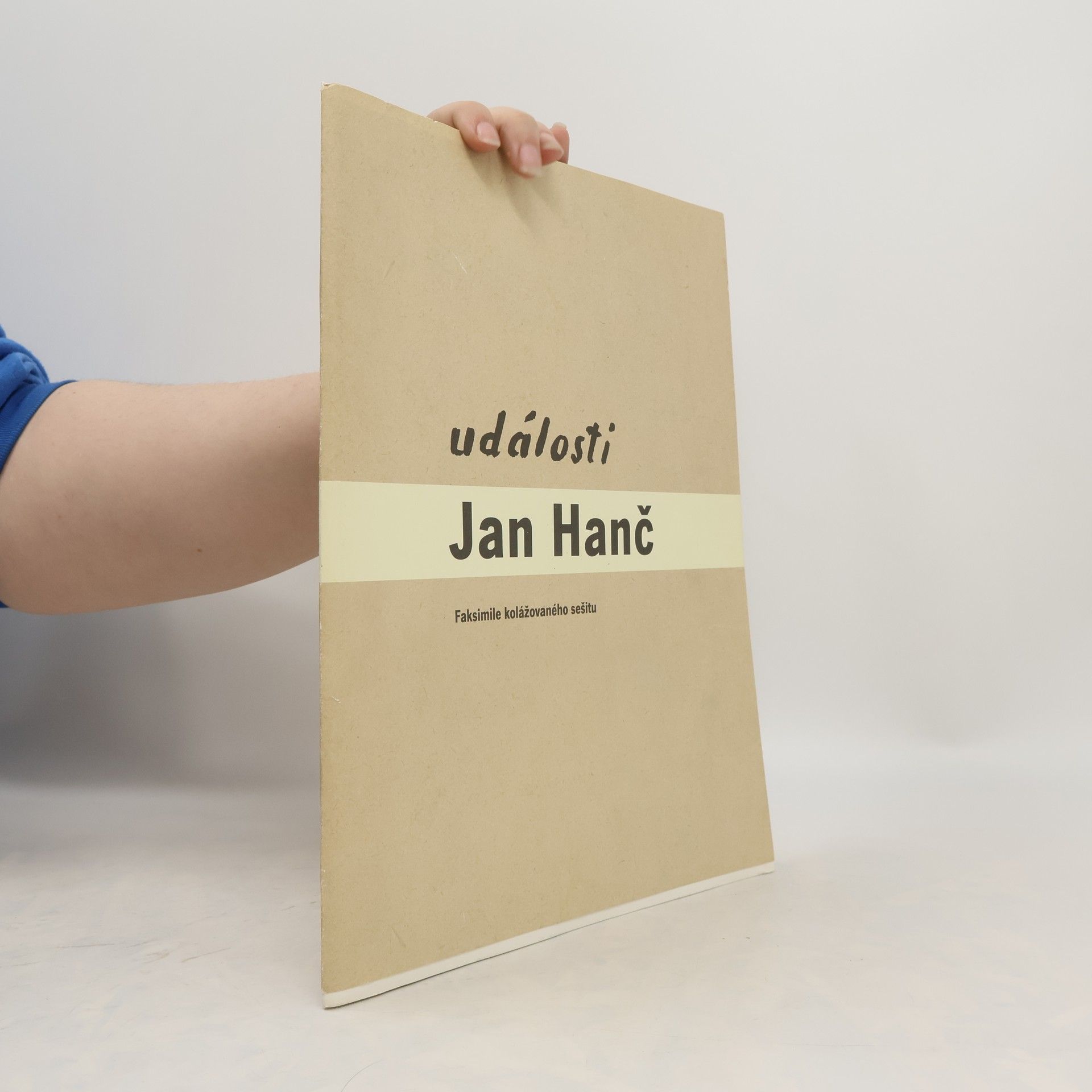 Jan Hanč Události - faksimile kolážovaného sešitu