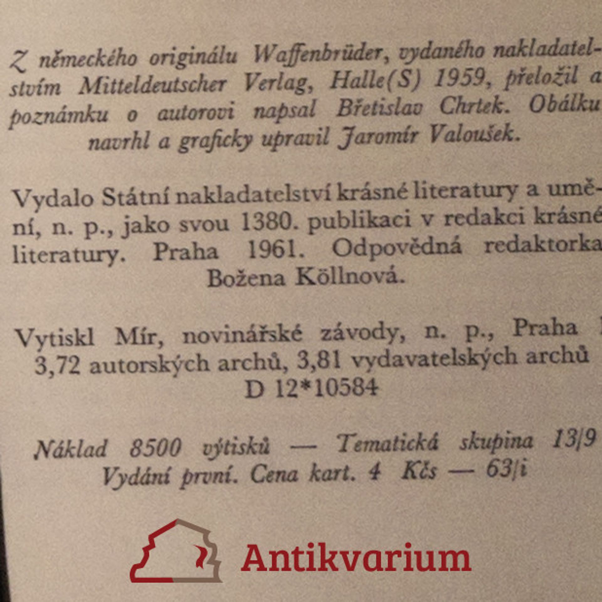 Werner Bräunig Bratři ve zbrani