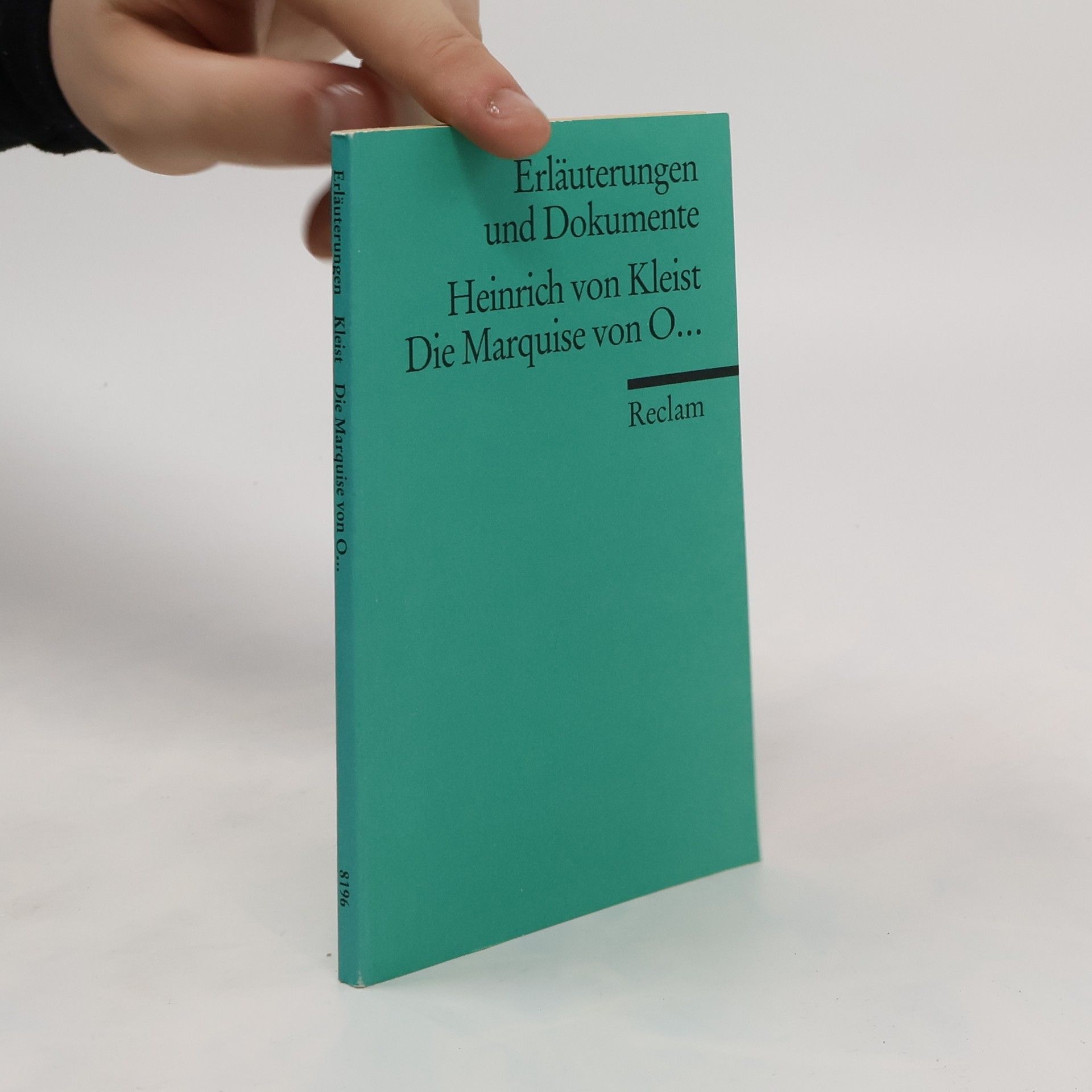 Sabine Doering Heinrich von Kleist, Die Marquise von O ...