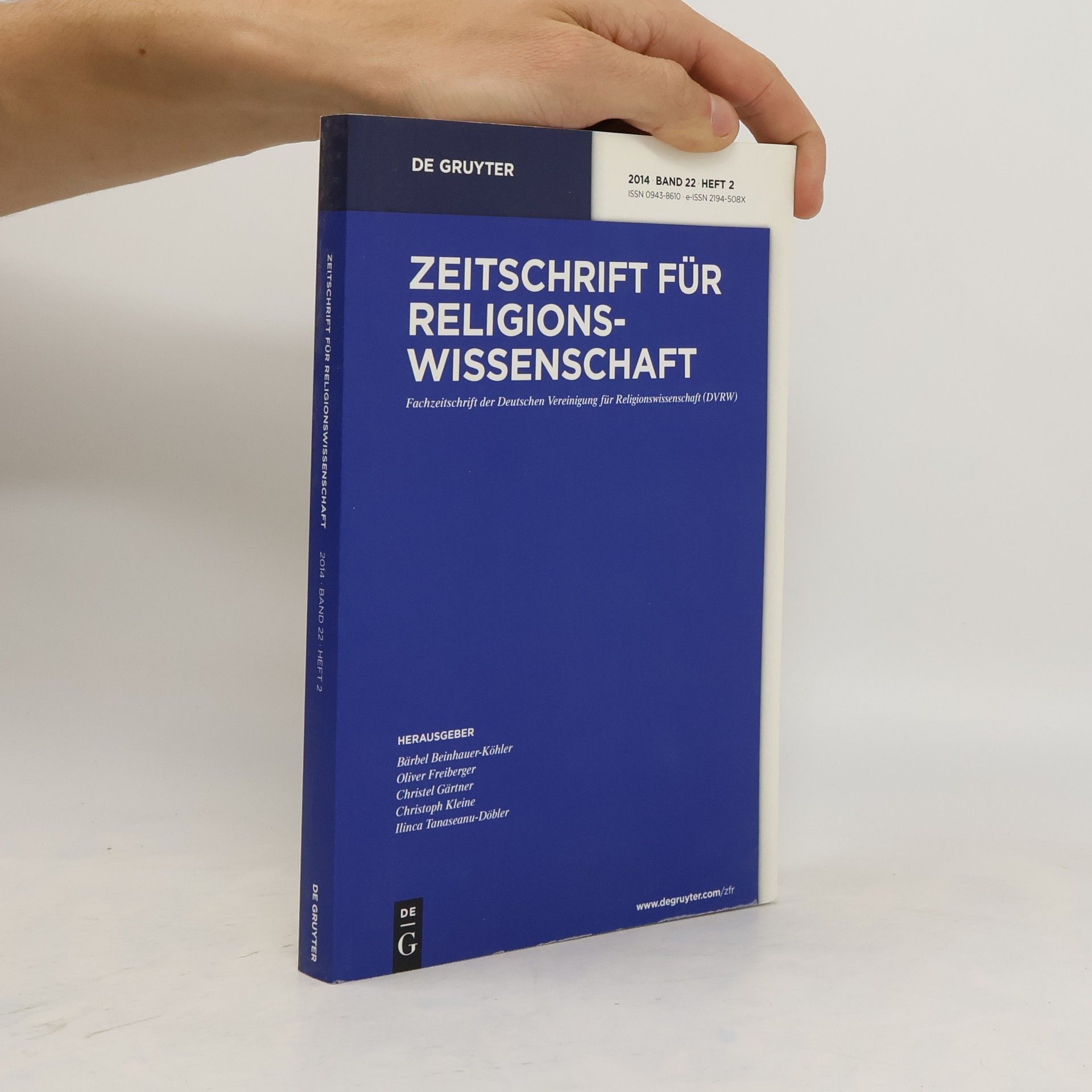 De Gruyter Zeitschrift für Religionswissenschaft Band 22, Heft 2