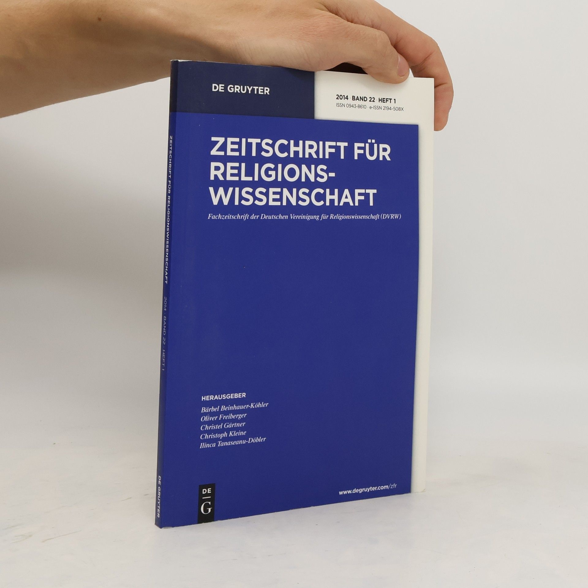De Gruyter Zeitschrift für Religionswissenschaft Band 22, Heft 1