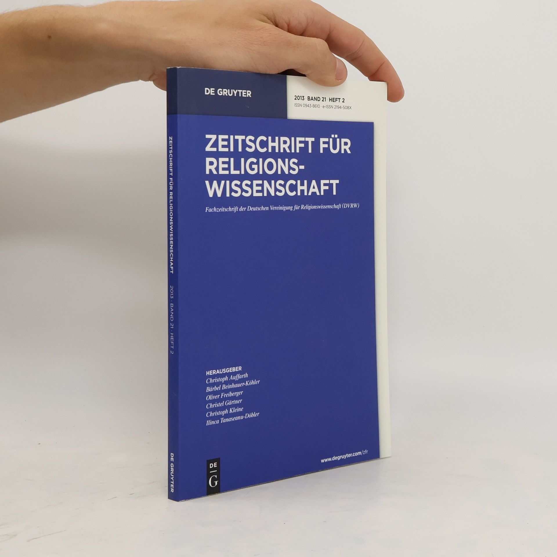 De Gruyter Zeitschrift für Religionswissenschaft Band 21, Heft 2