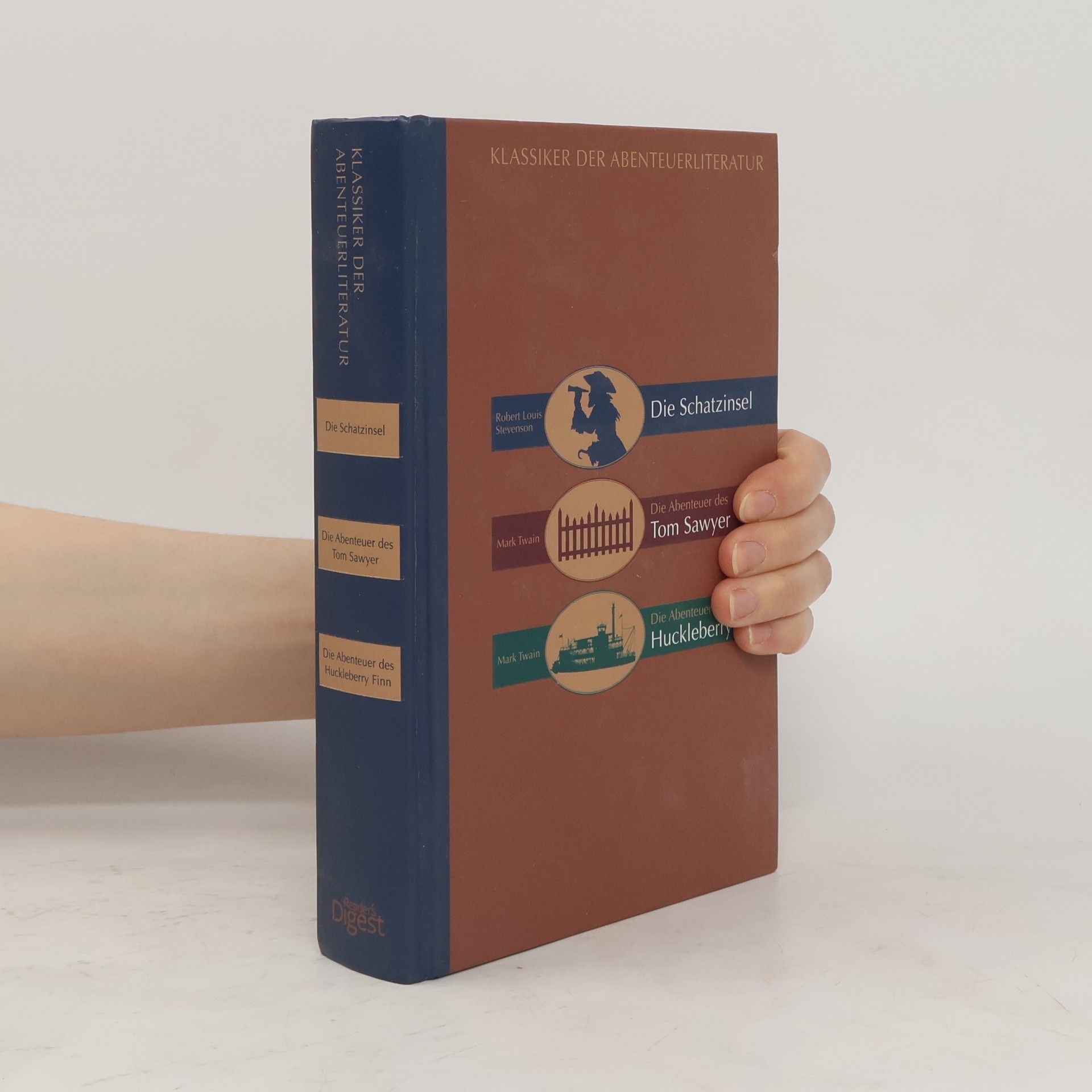Mark Twain Klassiker der Abenteuerliteratur. Die Schatzinsel. Tom Sawyer. Huckleberry Finn