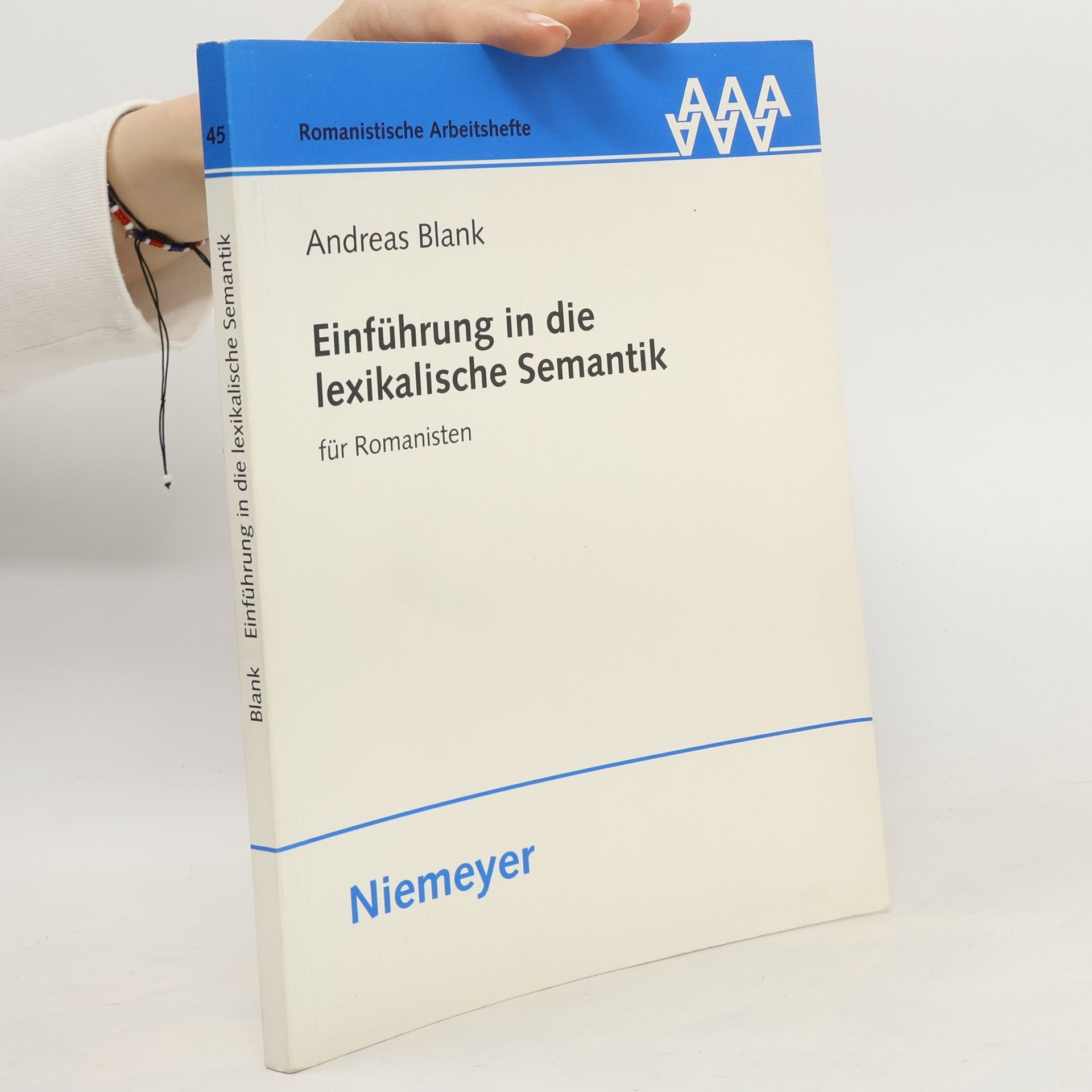 Andreas Blank Einführung in die lexikalische Semantik für Romanisten