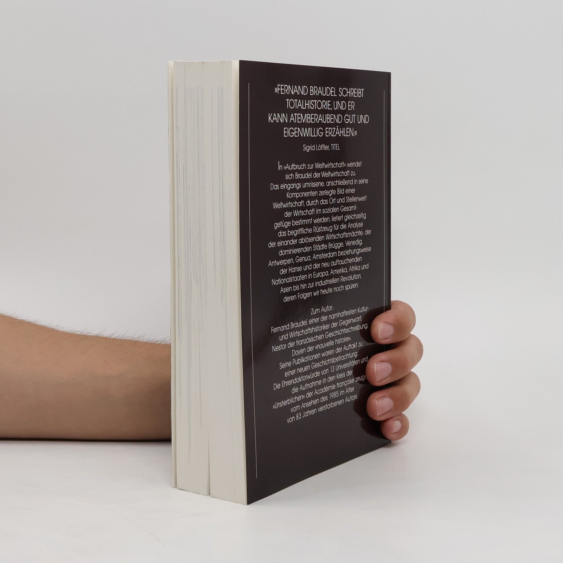 Fernard Braudel Sozialgeschichte des 15. - 18. Jahrhunderts. Aufbruch zur Weltwirtschaft