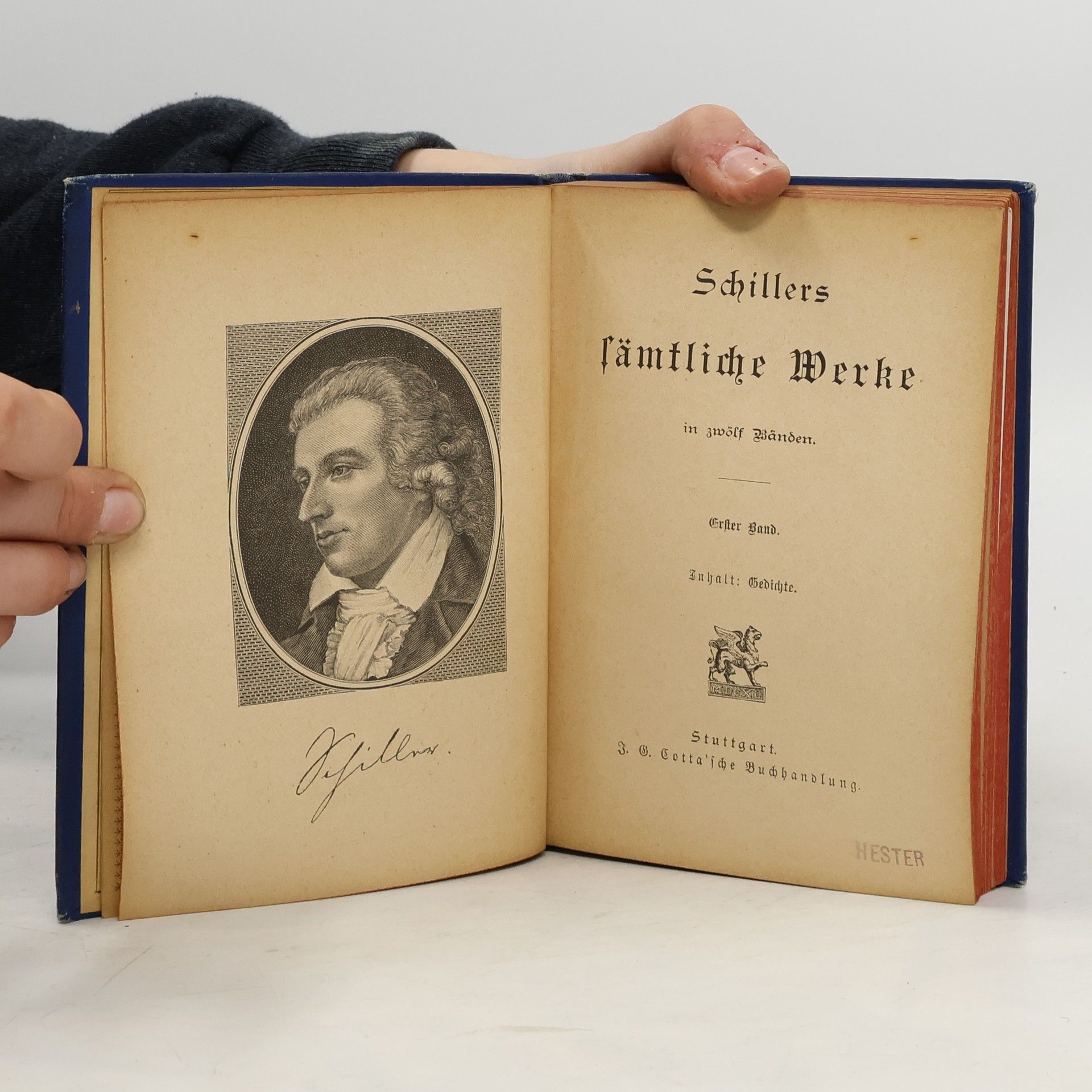 Friedrich Schiller Schillers sämtliche Werke 1. Band