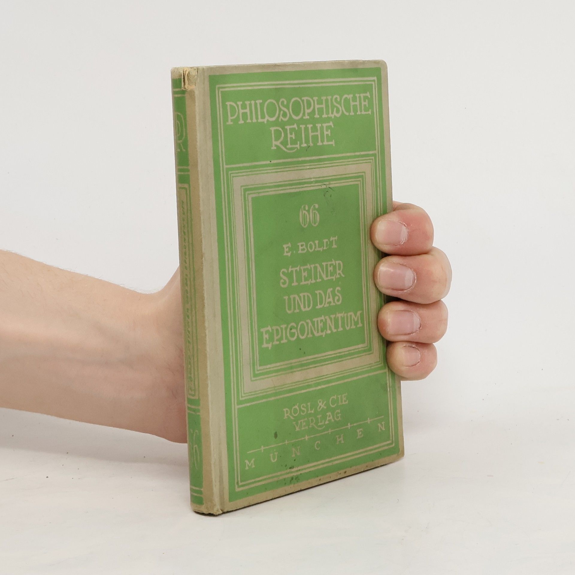 Ernst Boldt Rudolf Steiner und das Epigonentum
