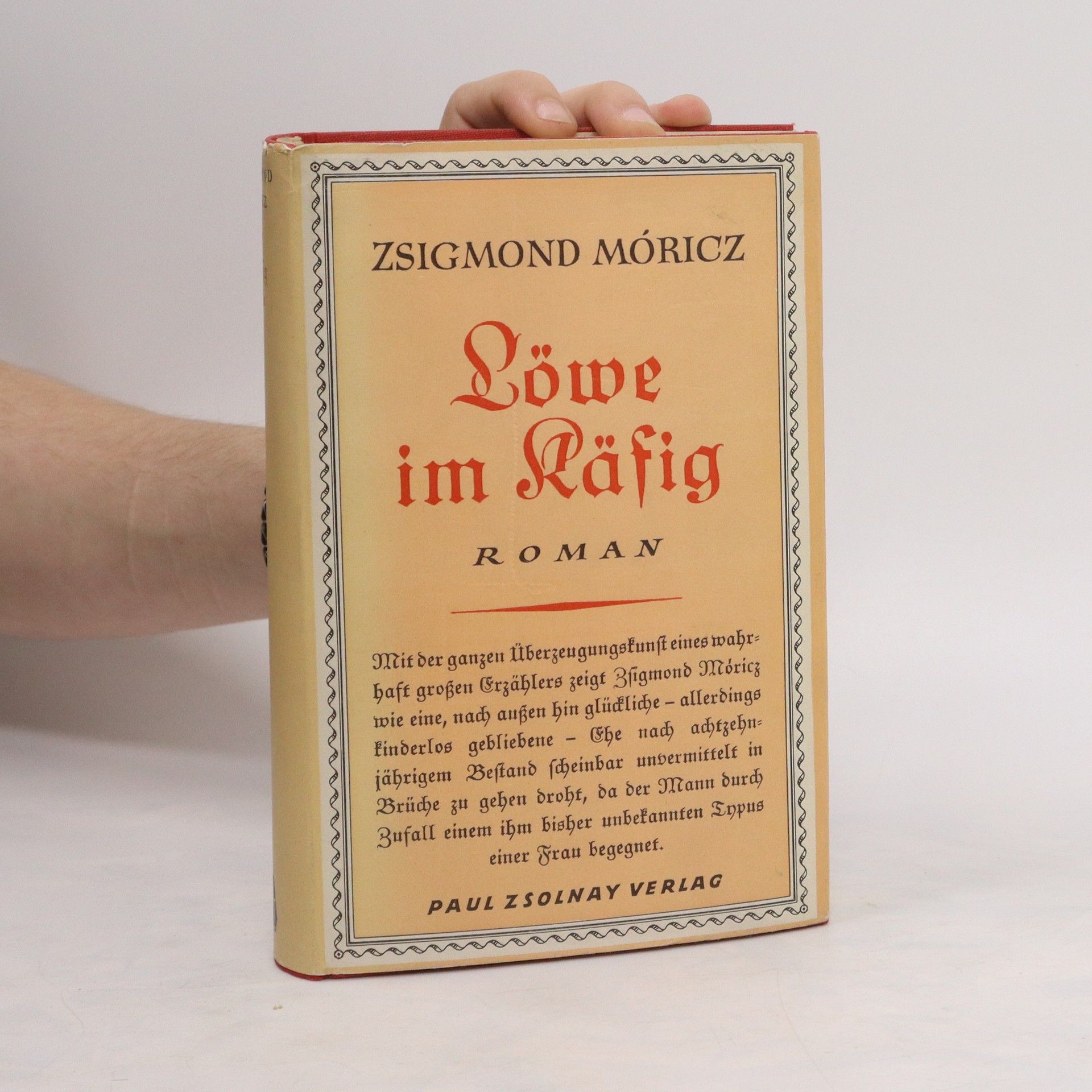 Zsigmond Móricz Löwe im Käfig
