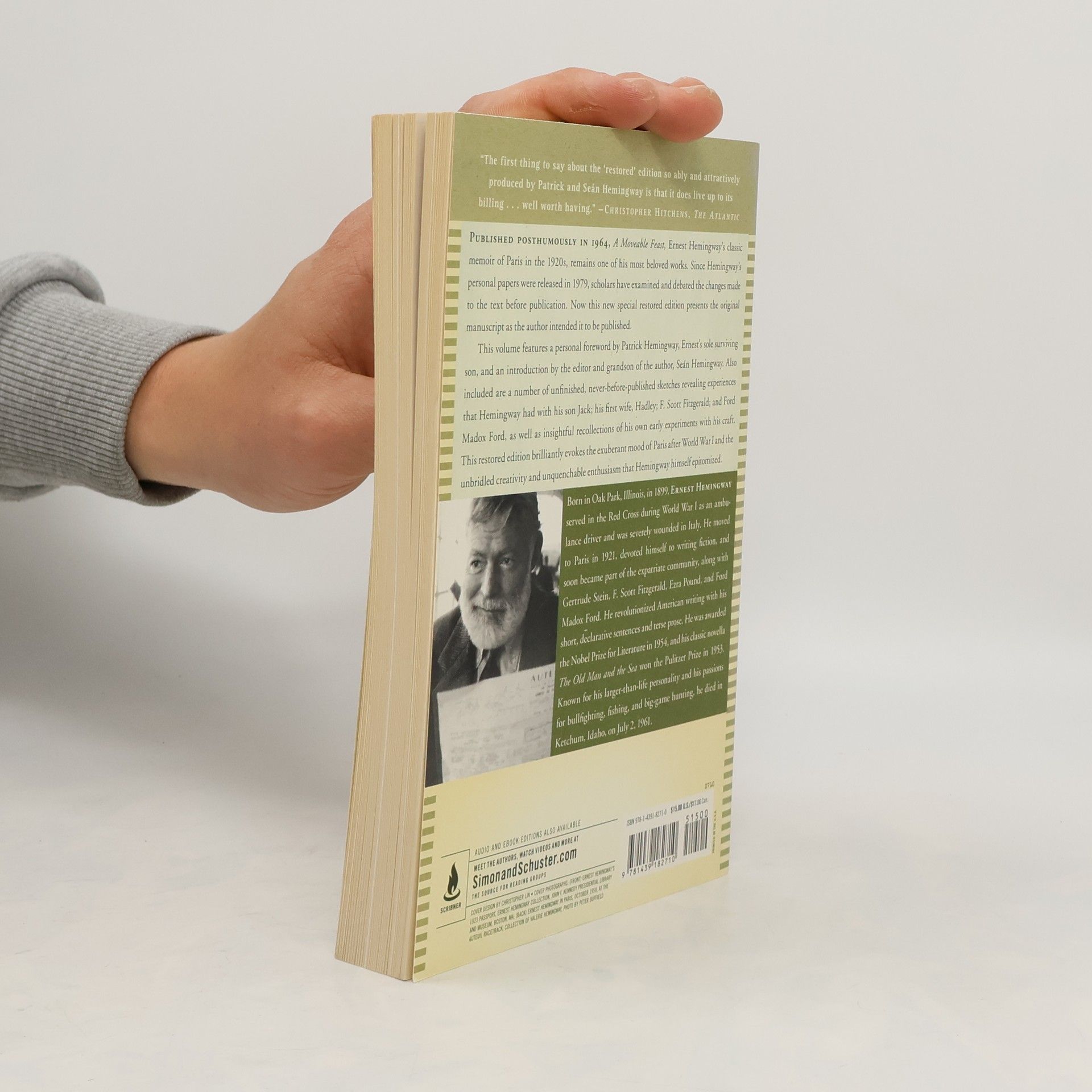 Ernest Hemingway A Moveable Feast: The Restored Edition