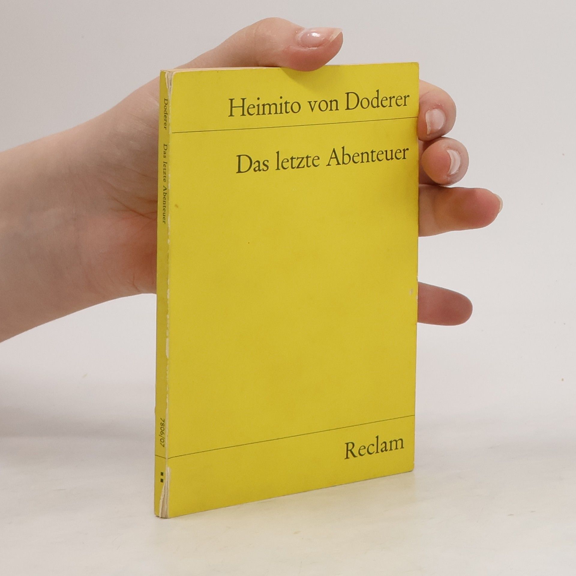 Heimito von Doderer Das letzte Abenteuer