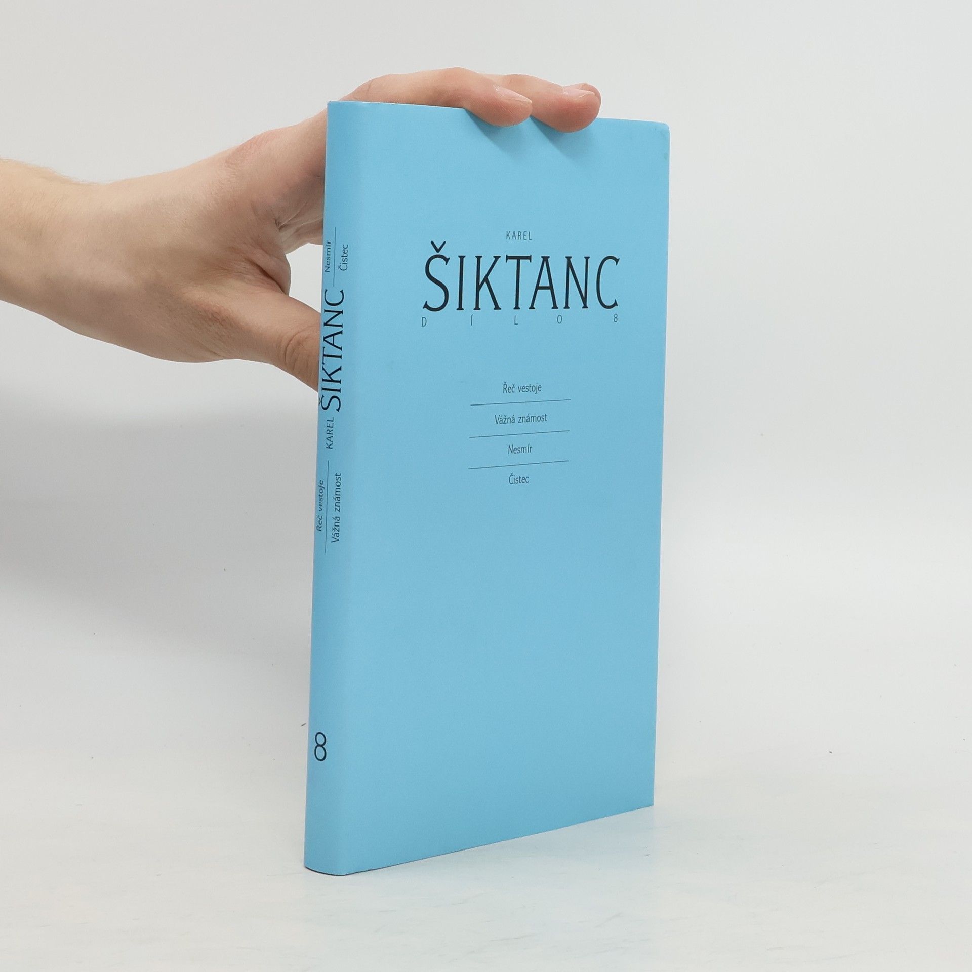 Karel Šiktanc Dílo 8 – Řeč ve stoje, Vážná známost, Nesmír, Čistec