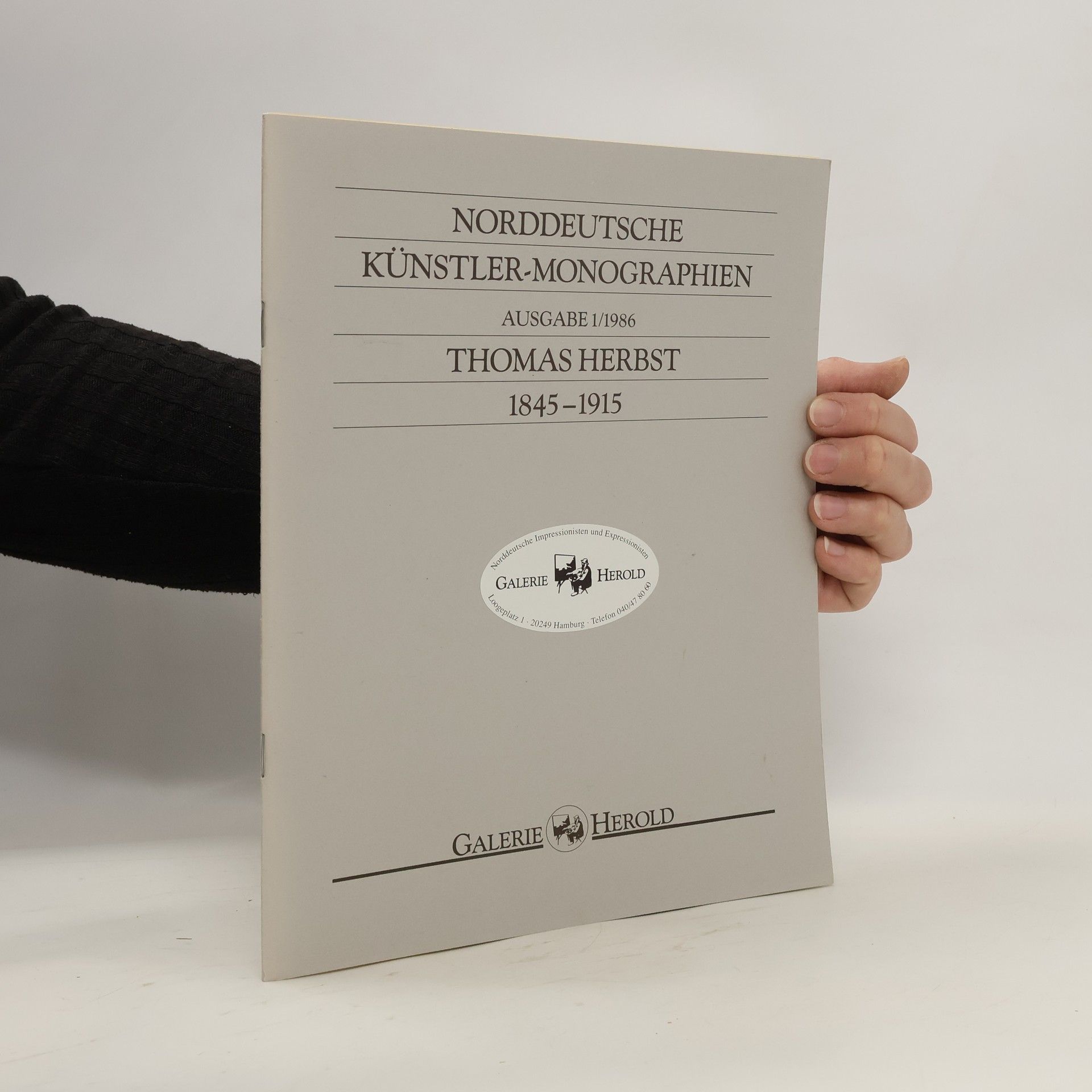 Thomas Herbst Norddeutsche Künstler-Monographien
