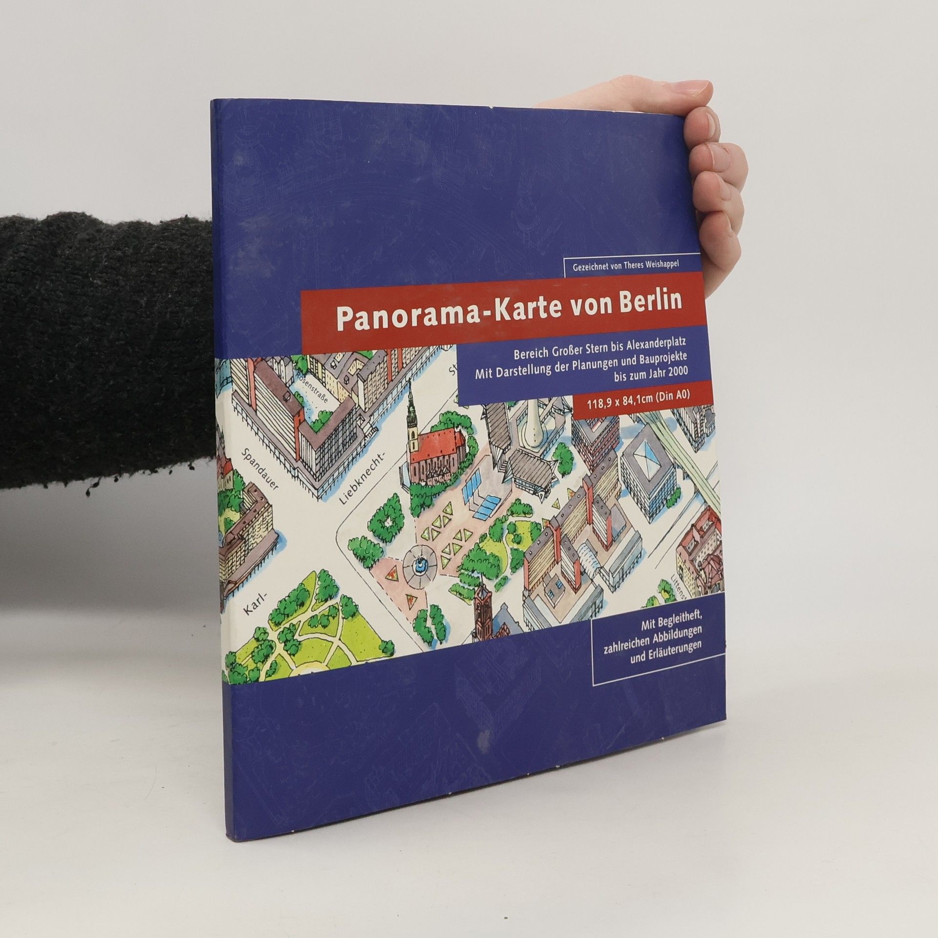 Theres Weishappel Panorama-Karte von Berlin 2000