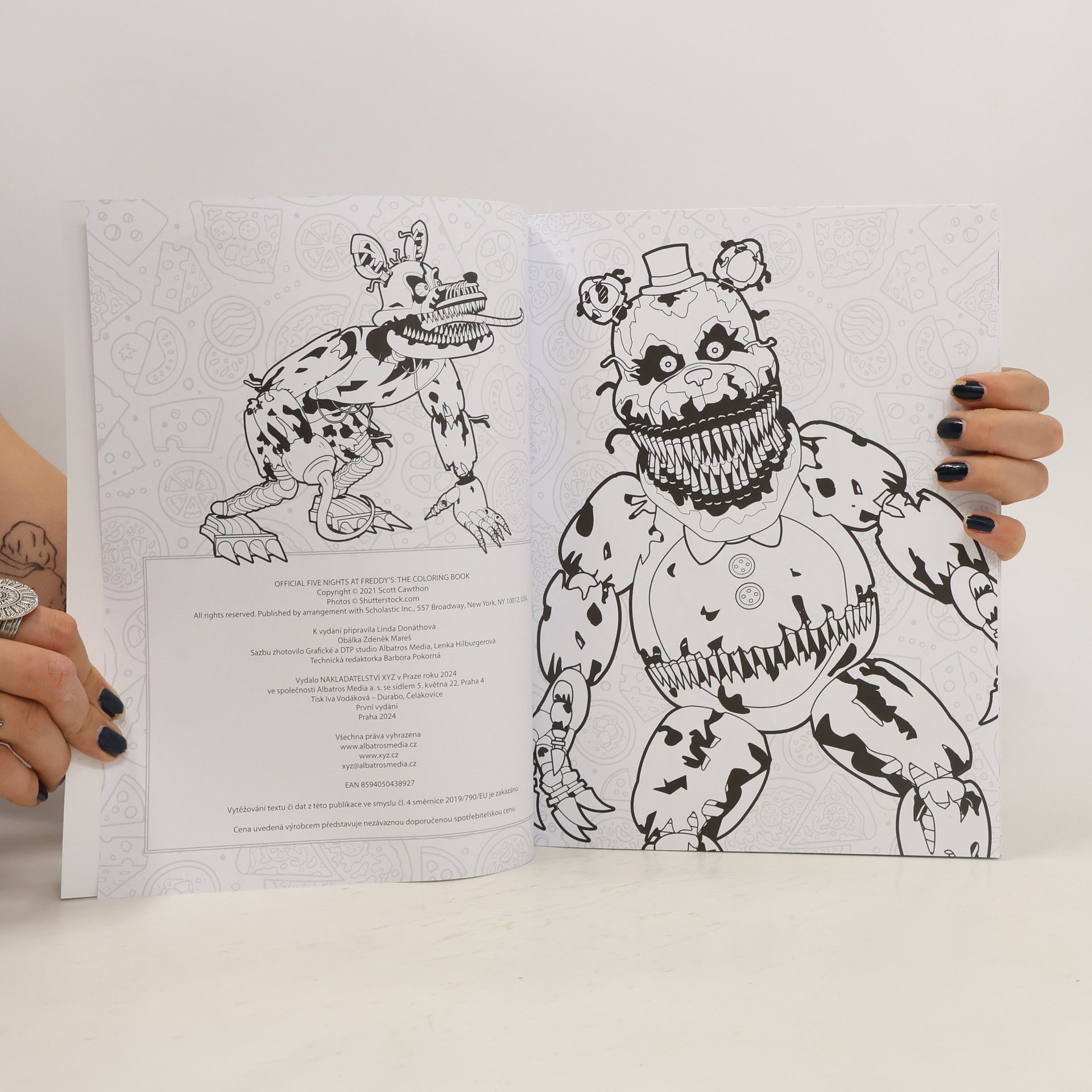Scott Cawthon Five Nights at Freddy's. Oficiální Freddyho omalovánky