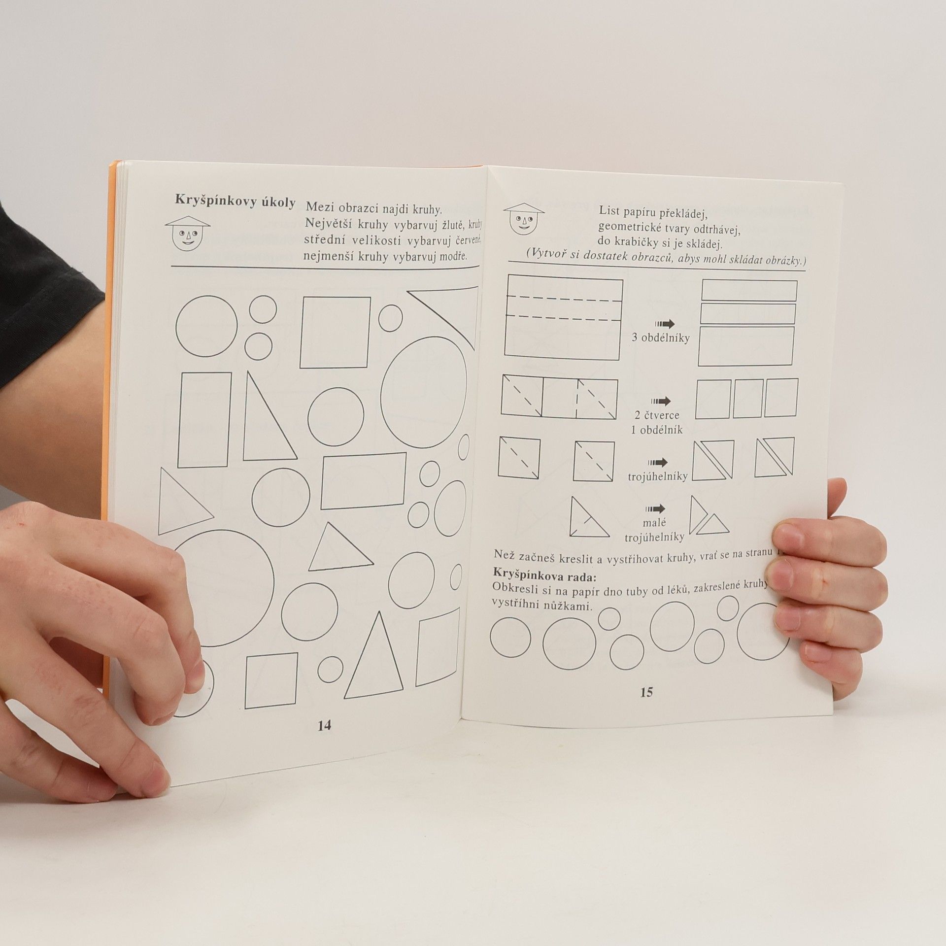 Zdena Rosecká Poznávám geometrii. Omalovánkové učení s náčrty a prvním rýsováním pro malé školáky