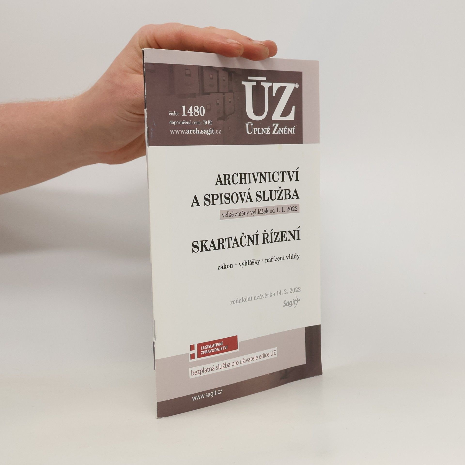 Sagit ÚZ 1480 Archivnictví a spisová služba, Skartační řízení podle stavu k 14. 2. 2022