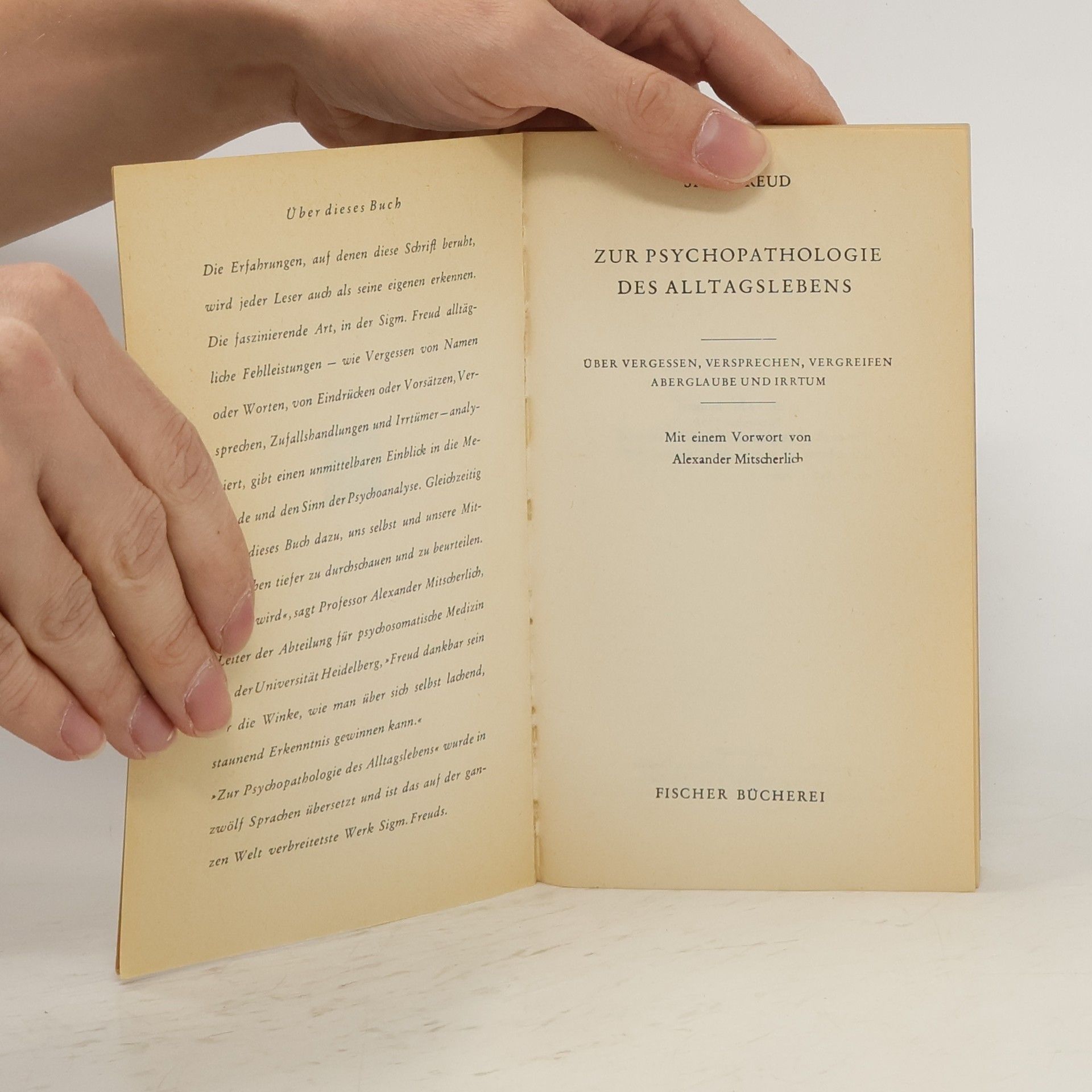 Sigmund Freud Zur Psychopathologie des Alltagslebens