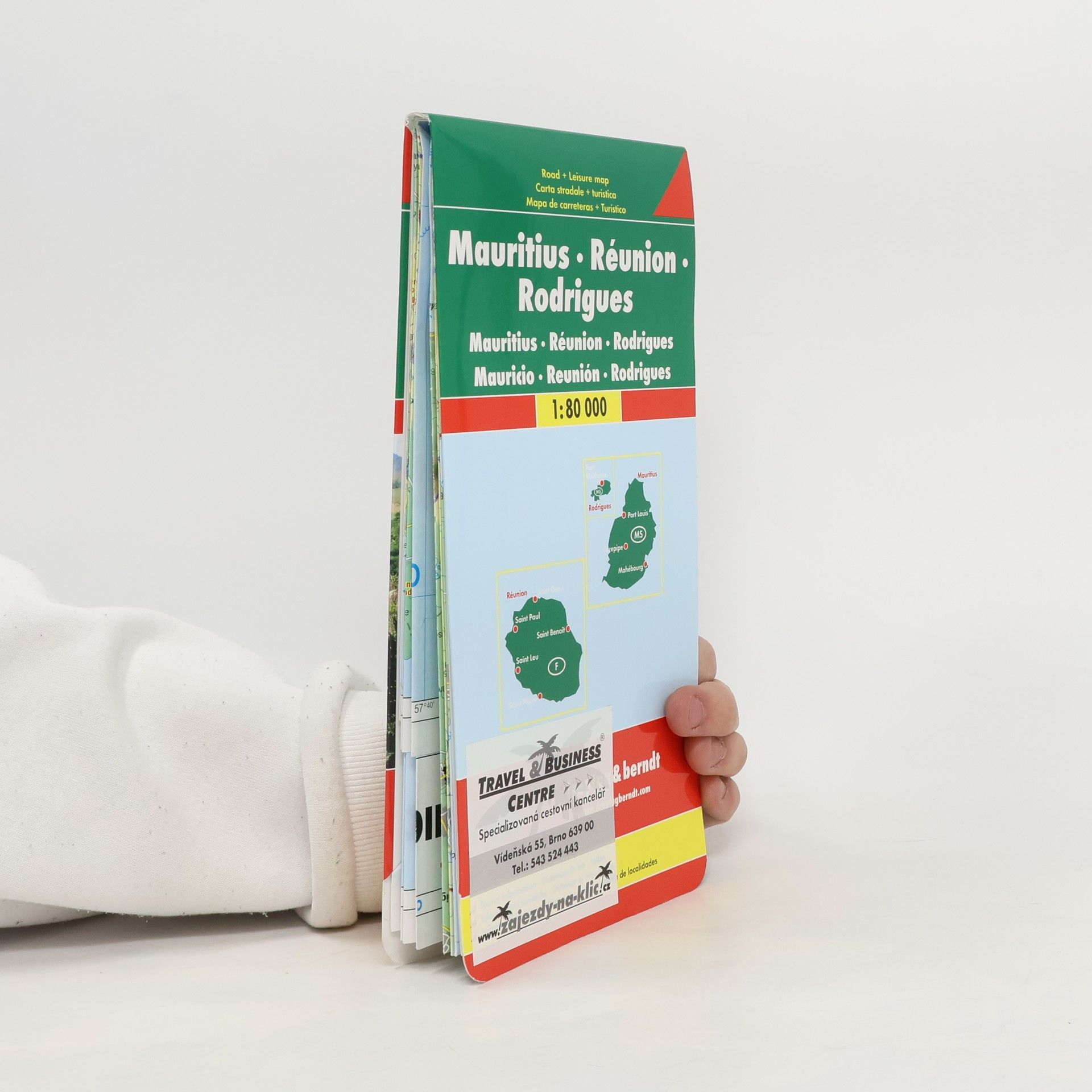 Kolektív autorov Mauritius. Réunion. Rodrigues 1:80 000