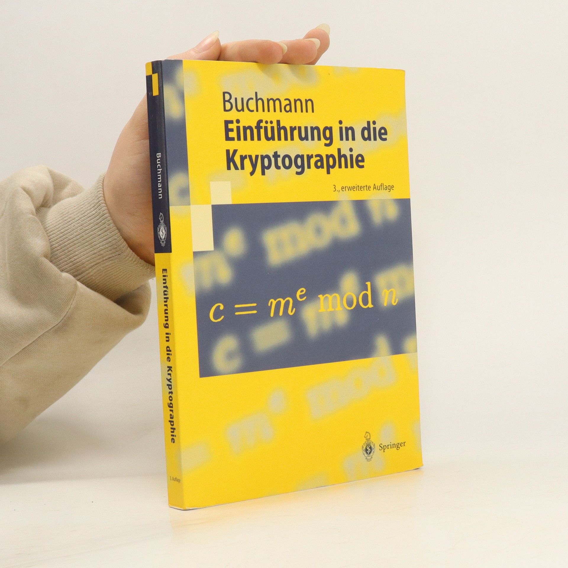 Johannes Buchmann Einführung in die Kryptographie