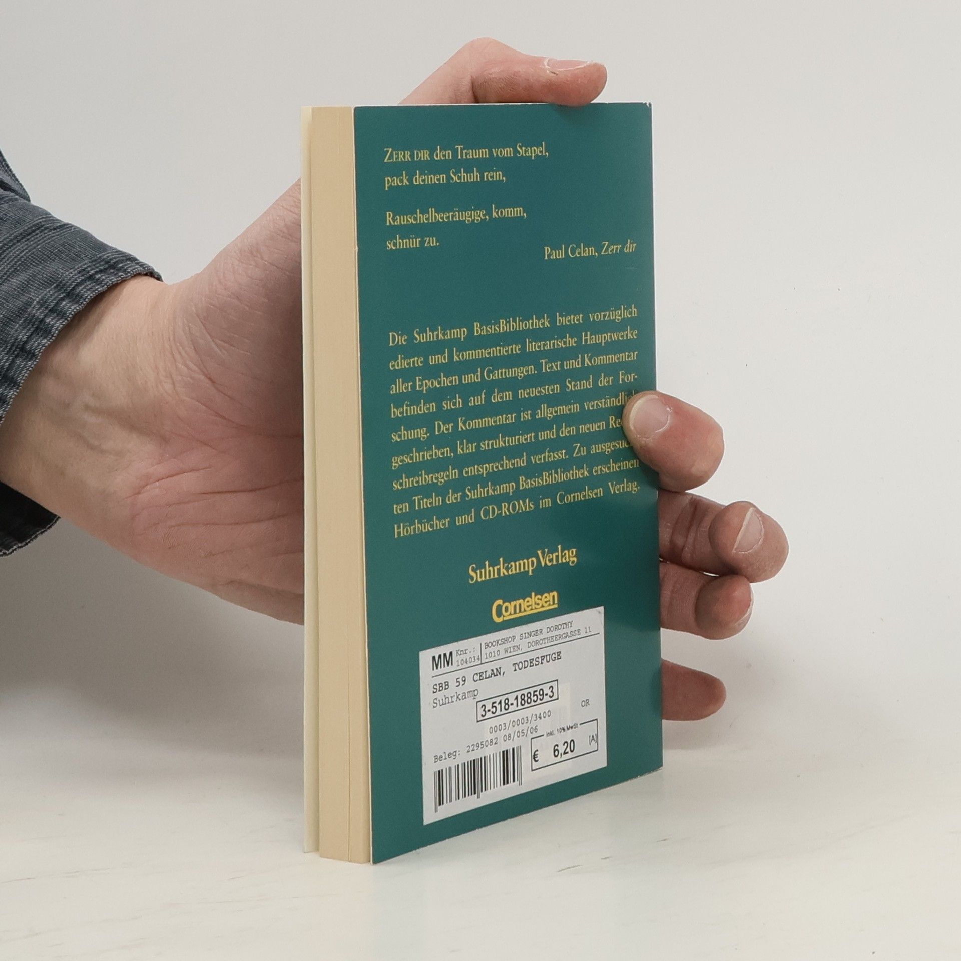Paul Celan Todesfuge und andere Gedichte