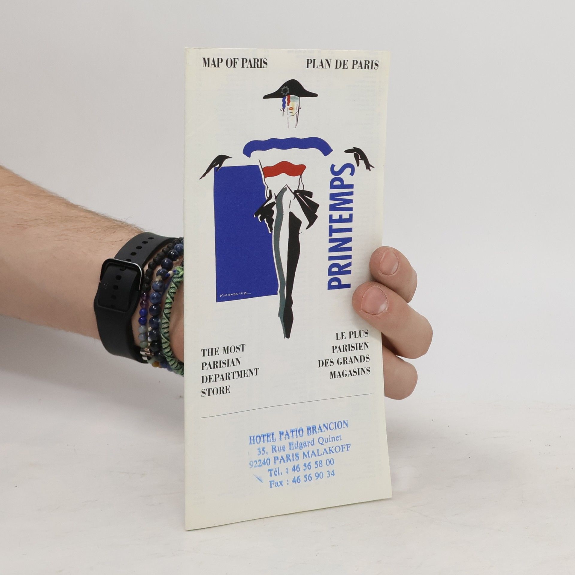 Collectif d'auteurs Printemps. Map of Paris. The most Parisian department store