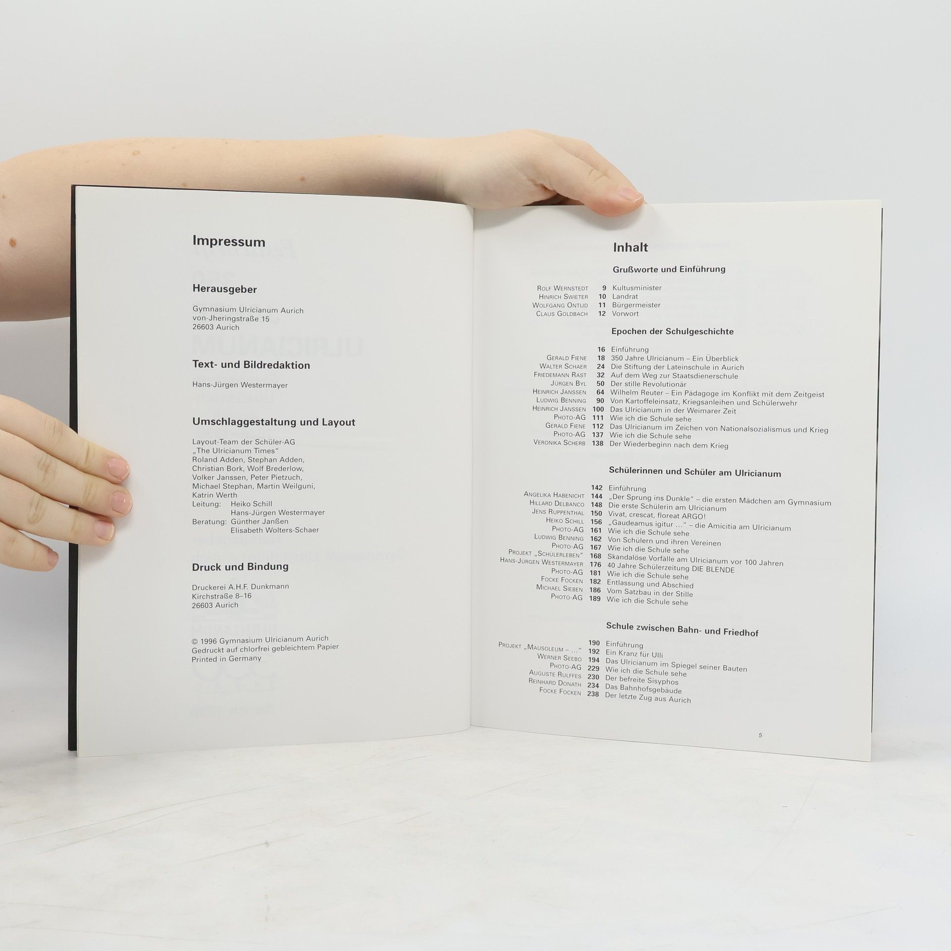 Hans-Jürgen Westermayer Festschrift 350 Jahre Ulricianum
