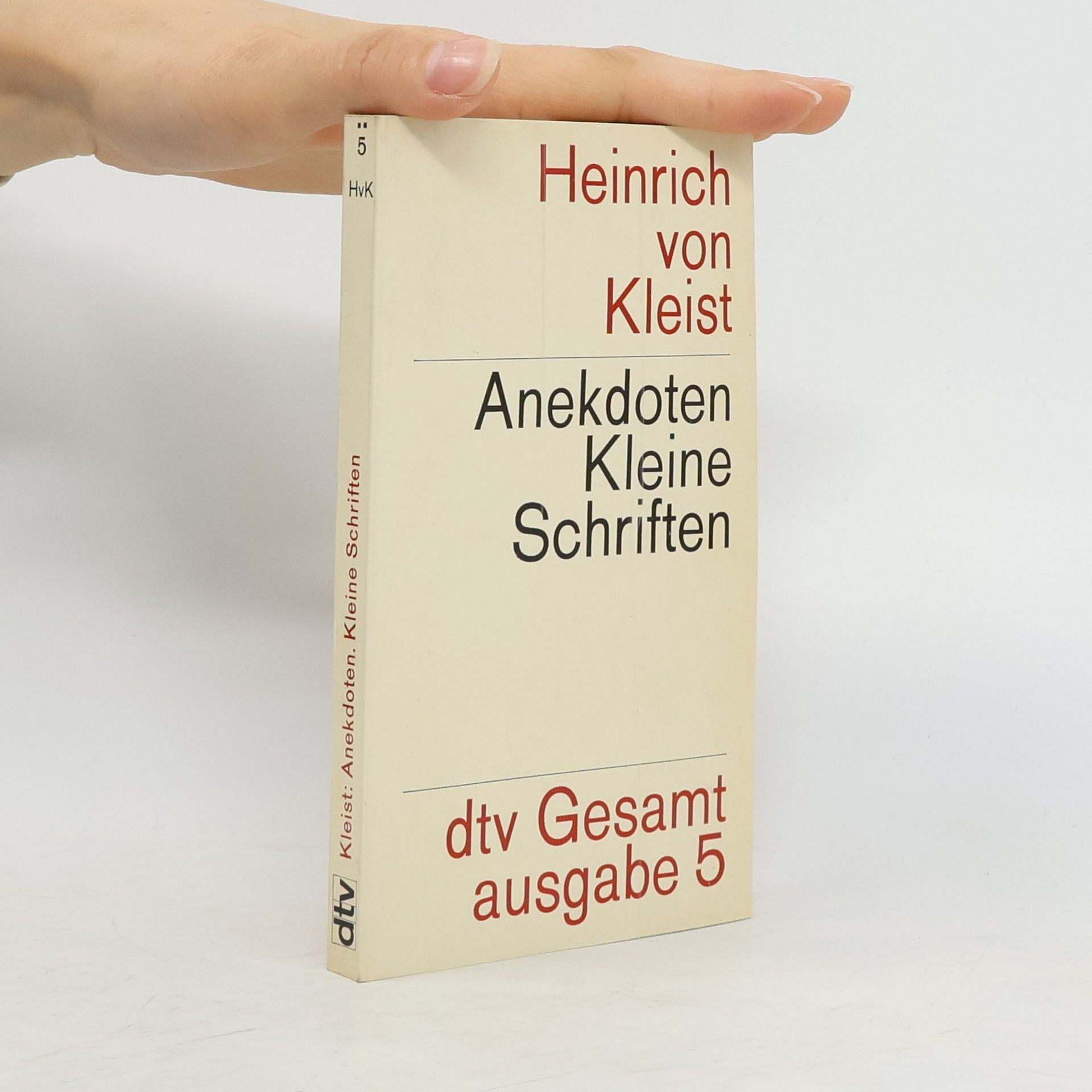 Heinrich von Kleist Anekdoten kleine schriften
