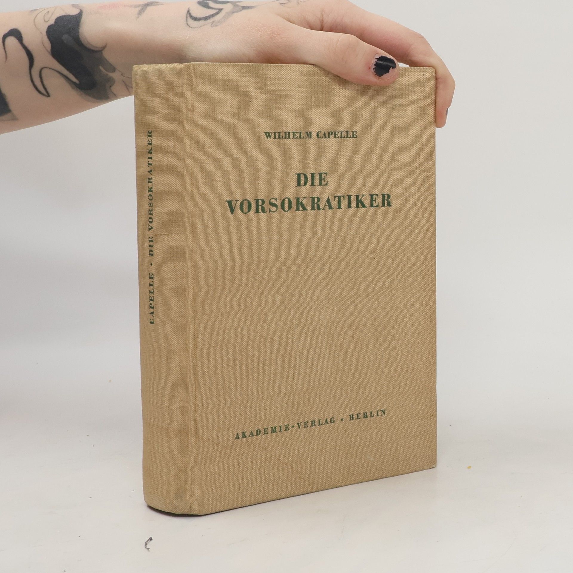 Wilhelm Capelle Die Vorsokratiker