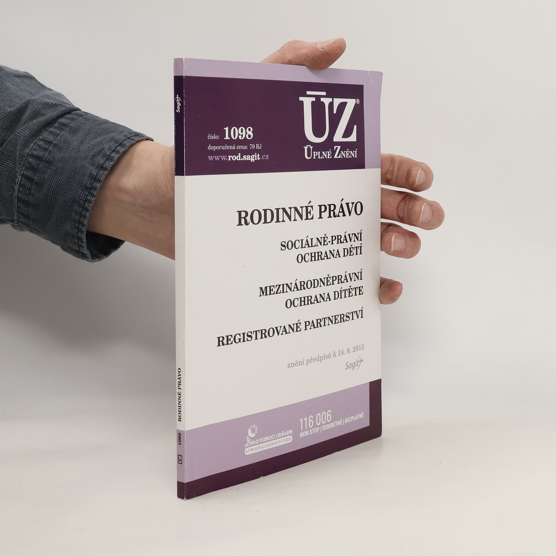 Autorenkollektiv ÚZ 1098 Rodinné právo, ochrana dítěte a rodiny, registrované partnerství