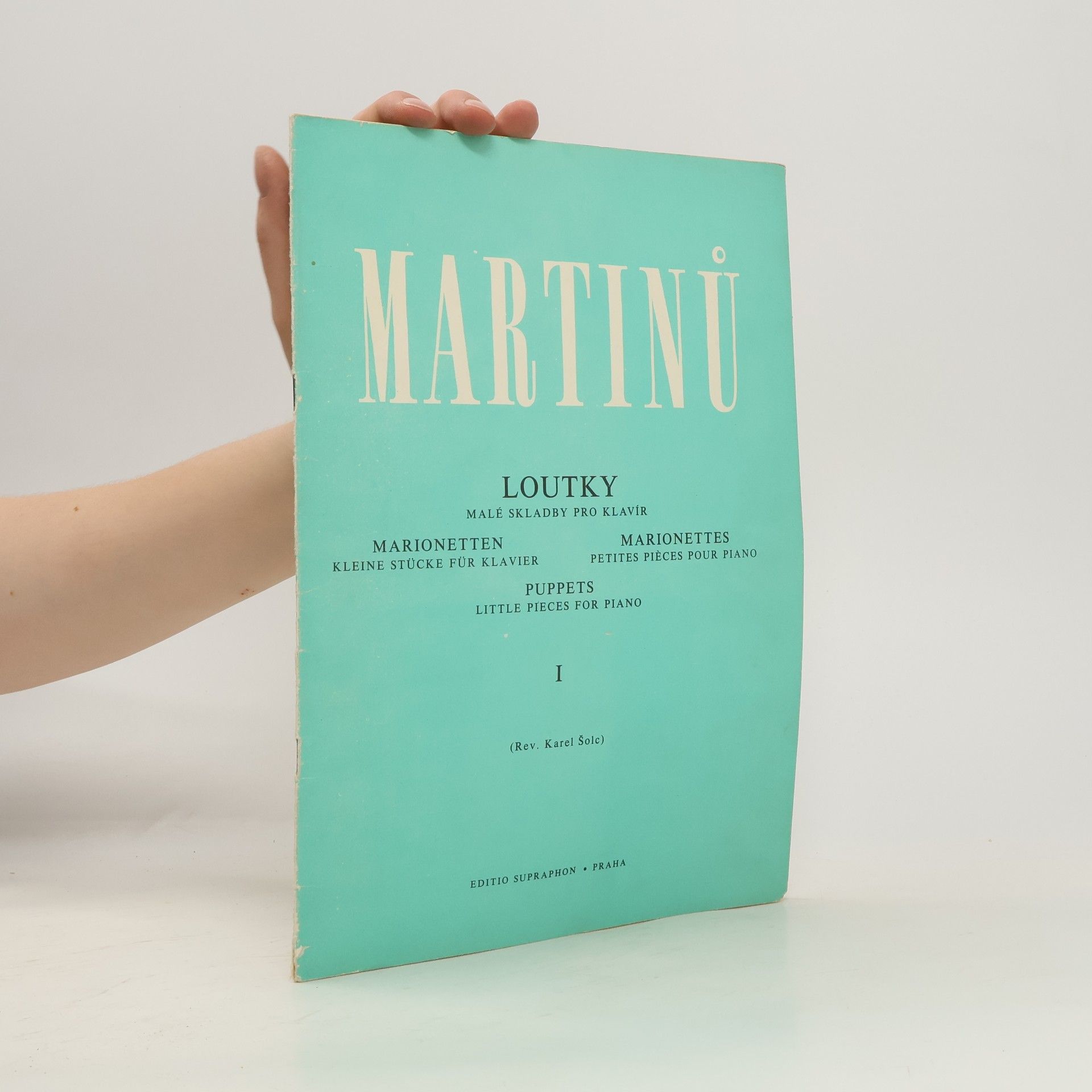 Karel Šolc Martinů. Loutky malé skladby pro klavír I.