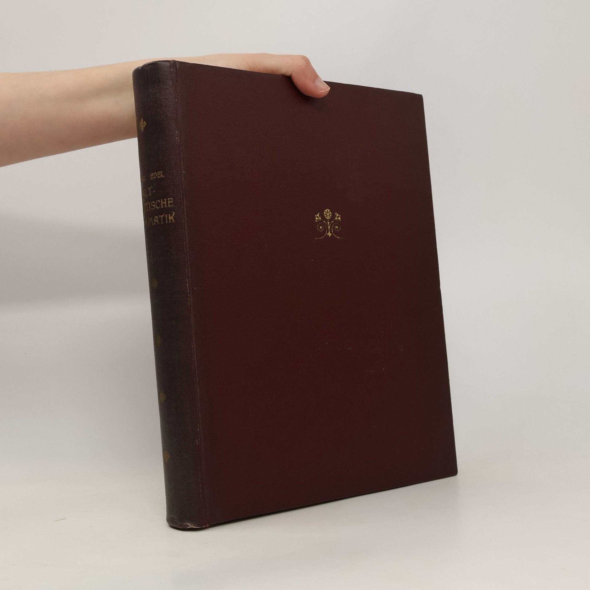 Elmar Edel Altägyptische Grammatik. Volume I