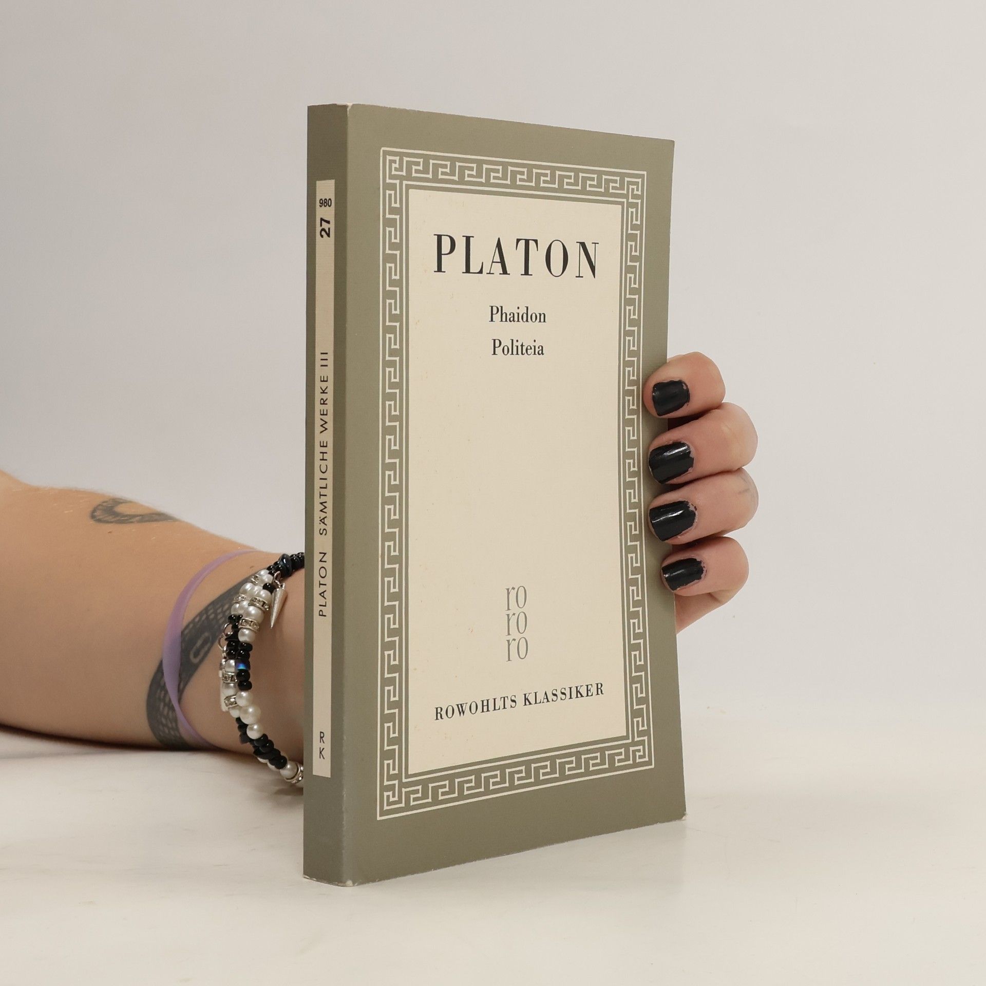 Platón Sämtliche Werke III. Phaidon, Politeia