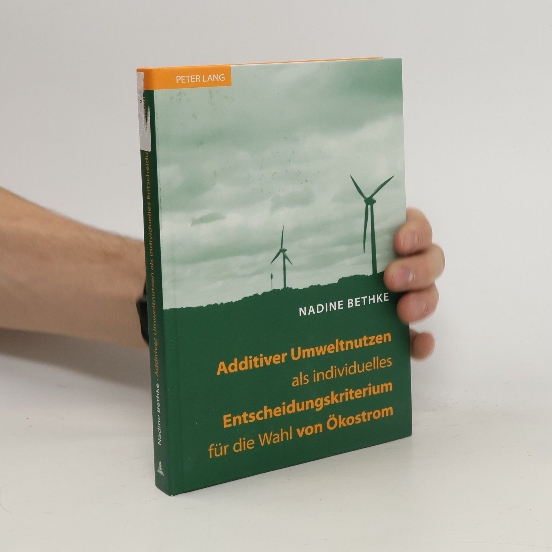 Nadine Bethke Additiver Umweltnutzen als individuelles Entscheidungskriterium für die Wahl von Ökostrom