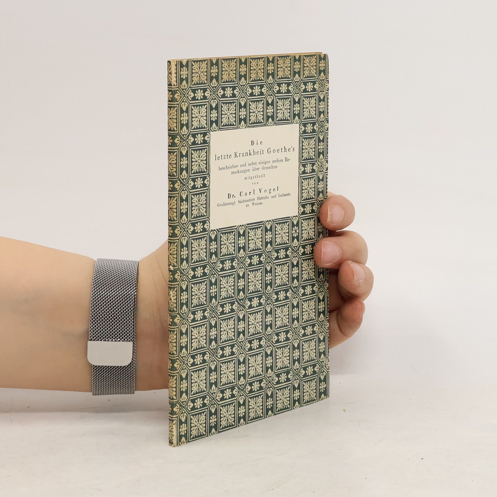 Carl Vogel Die letzte Krankheit Goethe's