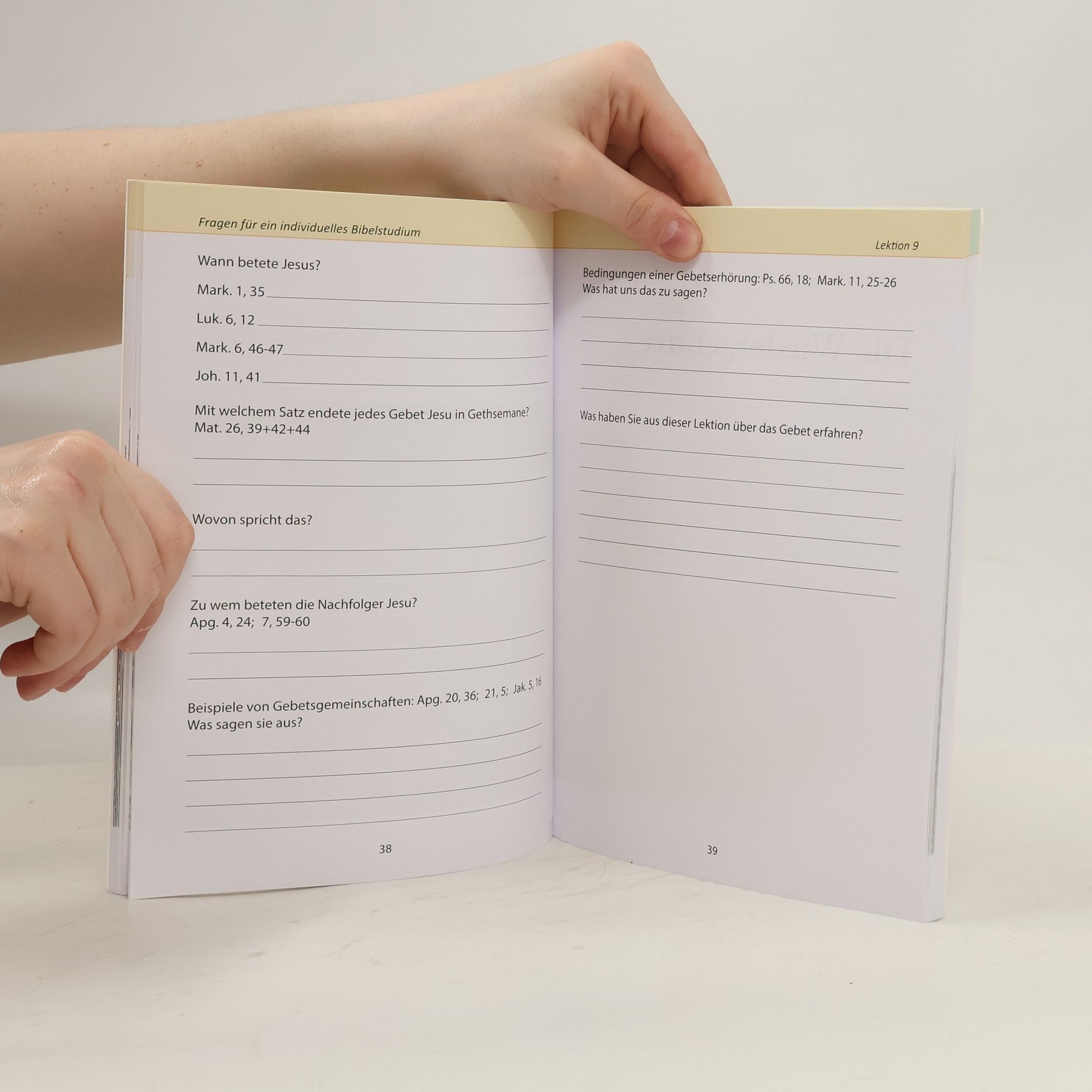 Autorenkollektiv Fragen für ein individuelles Bibelstudium