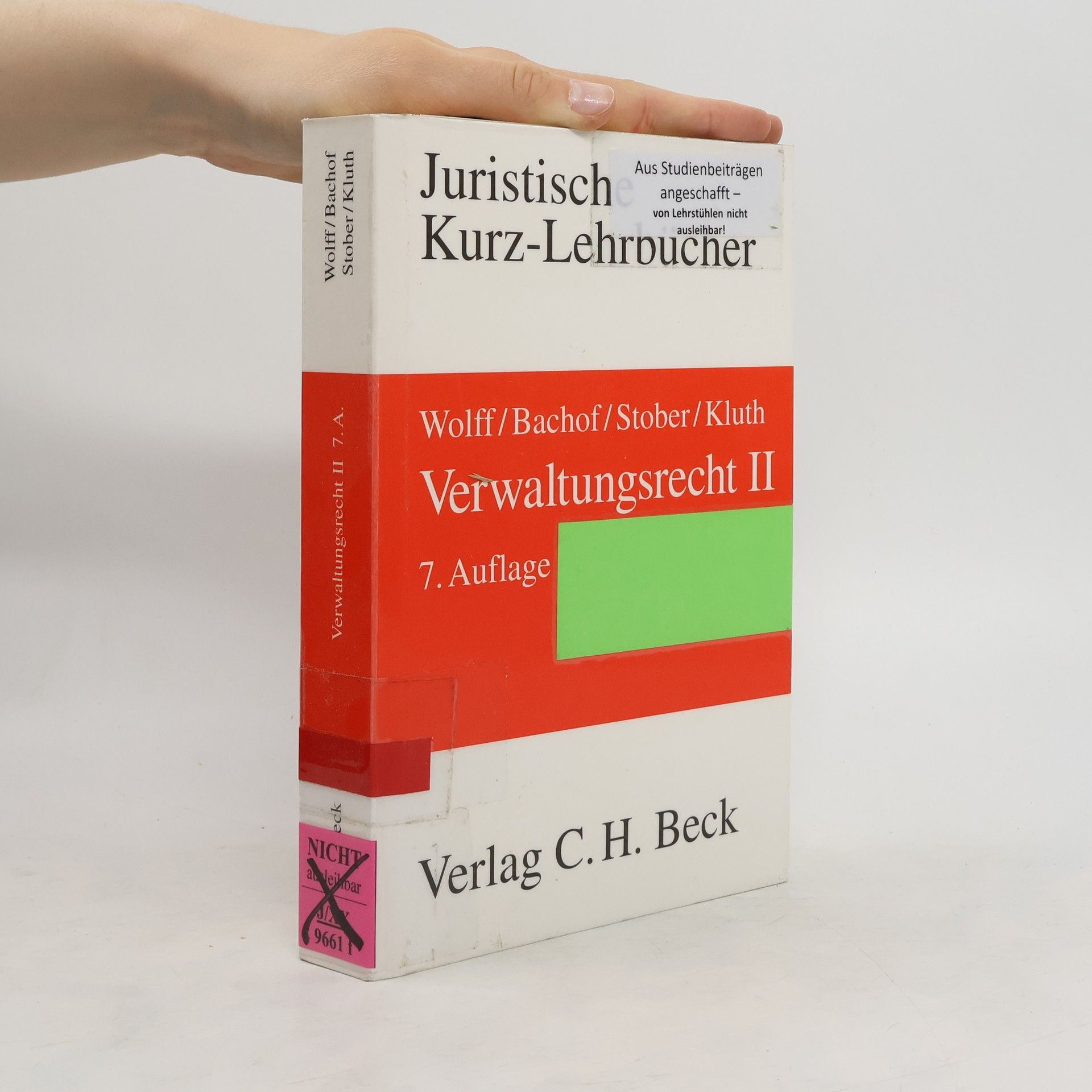 Rolf Stober Verwaltungsrecht. II