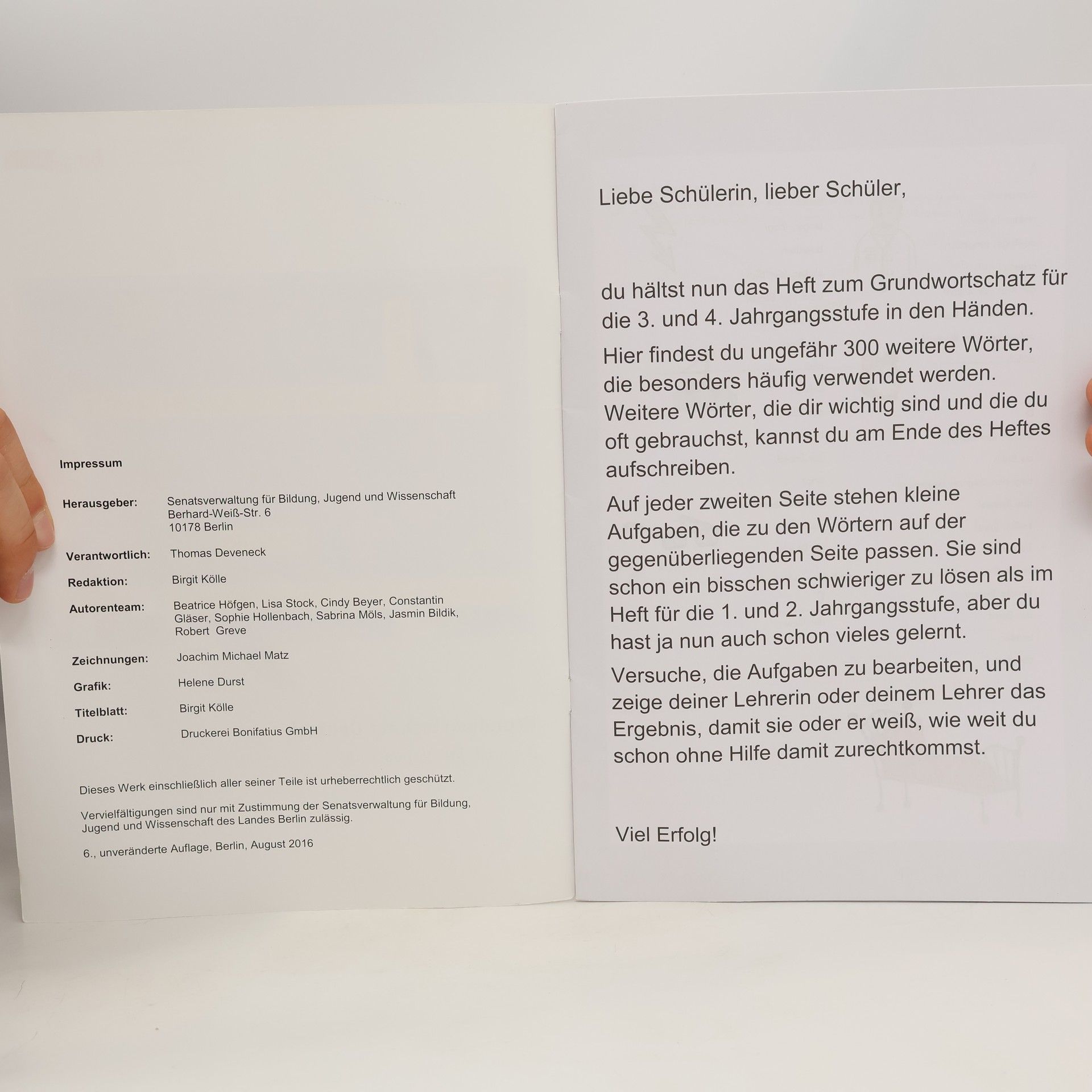 kolektiv Grundwortschatz Deutsch 3. und 4. Jahrgangsstufe